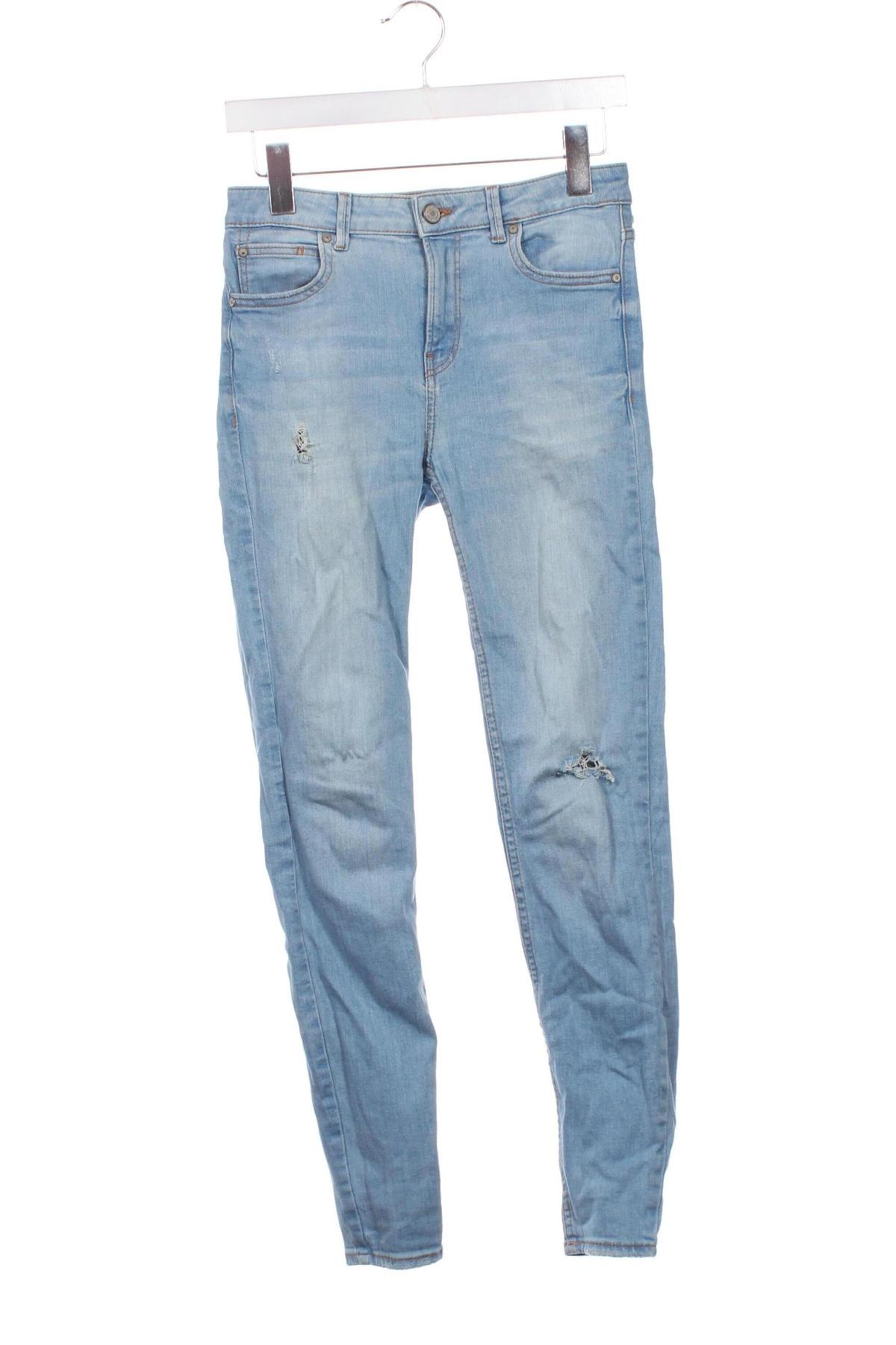 Damskie jeansy Bershka, Rozmiar S, Kolor Niebieski, Cena 41,99 zł