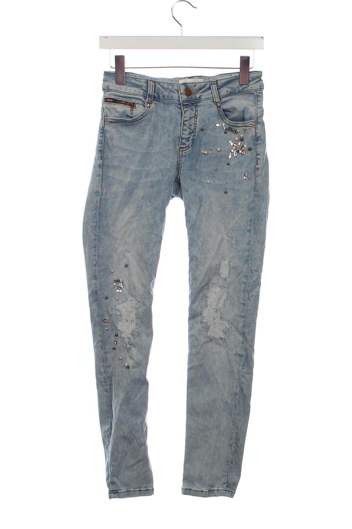 Damen Jeans Cartoon, Größe S, Farbe Blau, Preis € 8,49