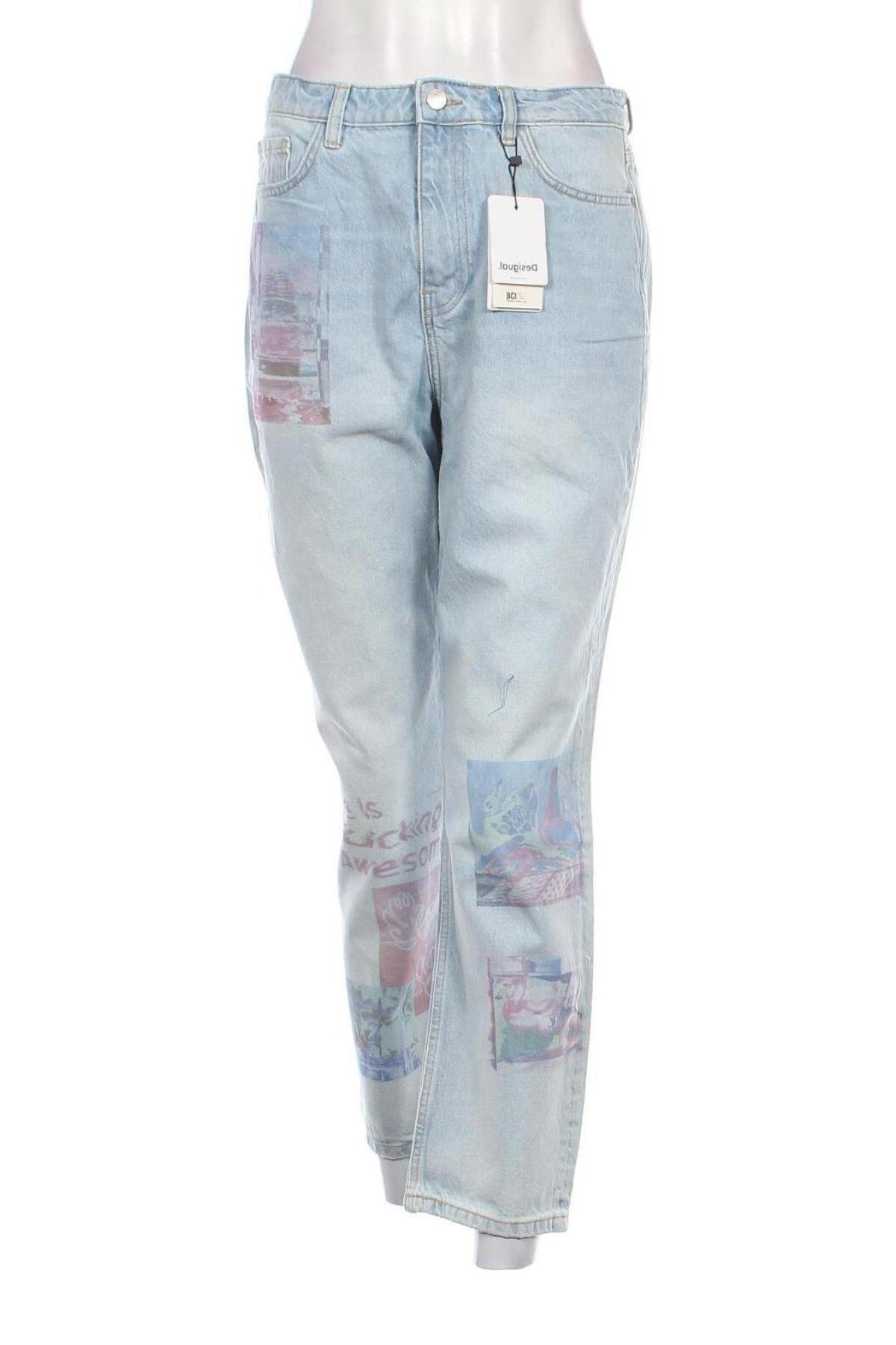 Damskie jeansy Desigual, Rozmiar M, Kolor Niebieski, Cena 279,99 zł