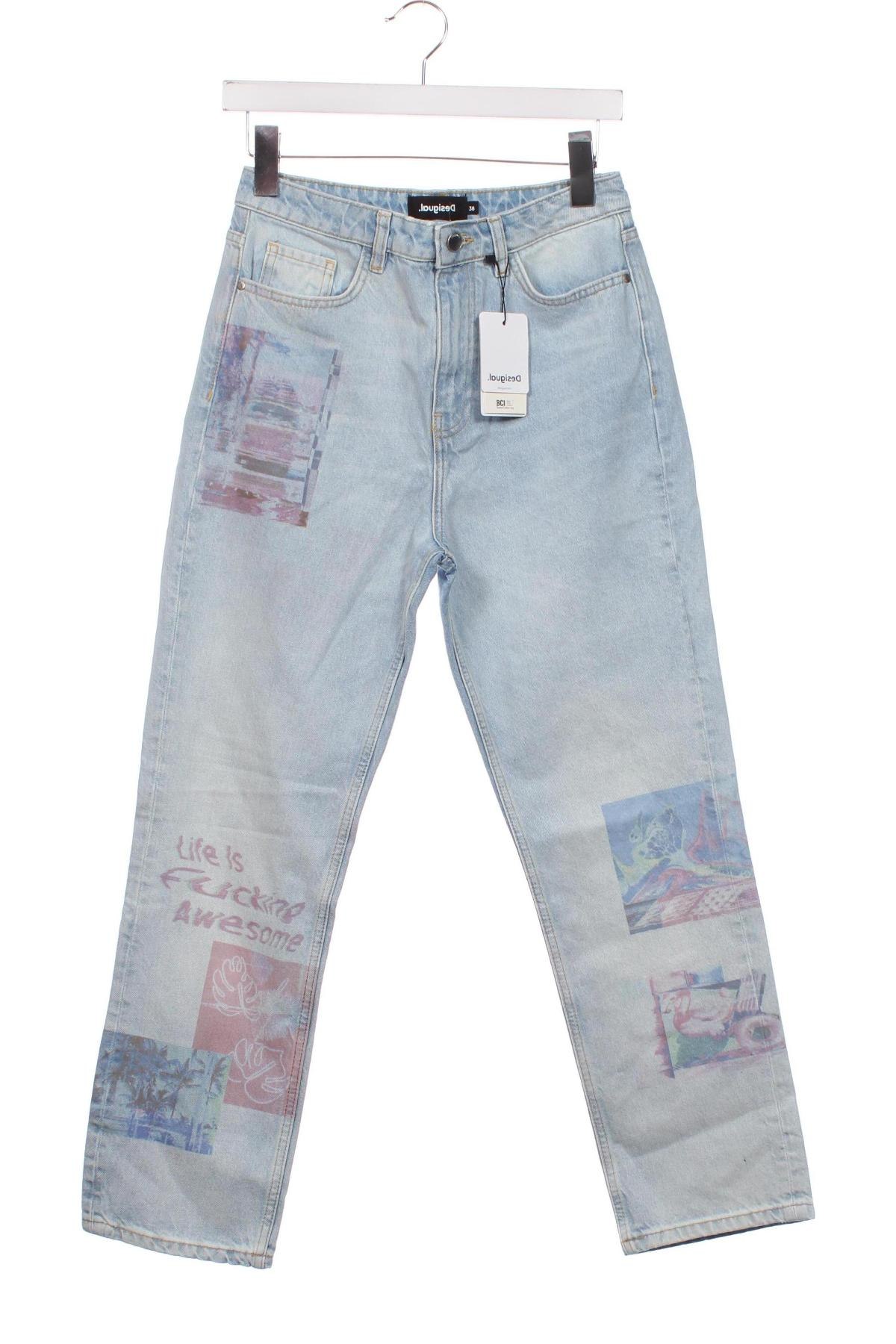 Damskie jeansy Desigual, Rozmiar M, Kolor Niebieski, Cena 344,99 zł