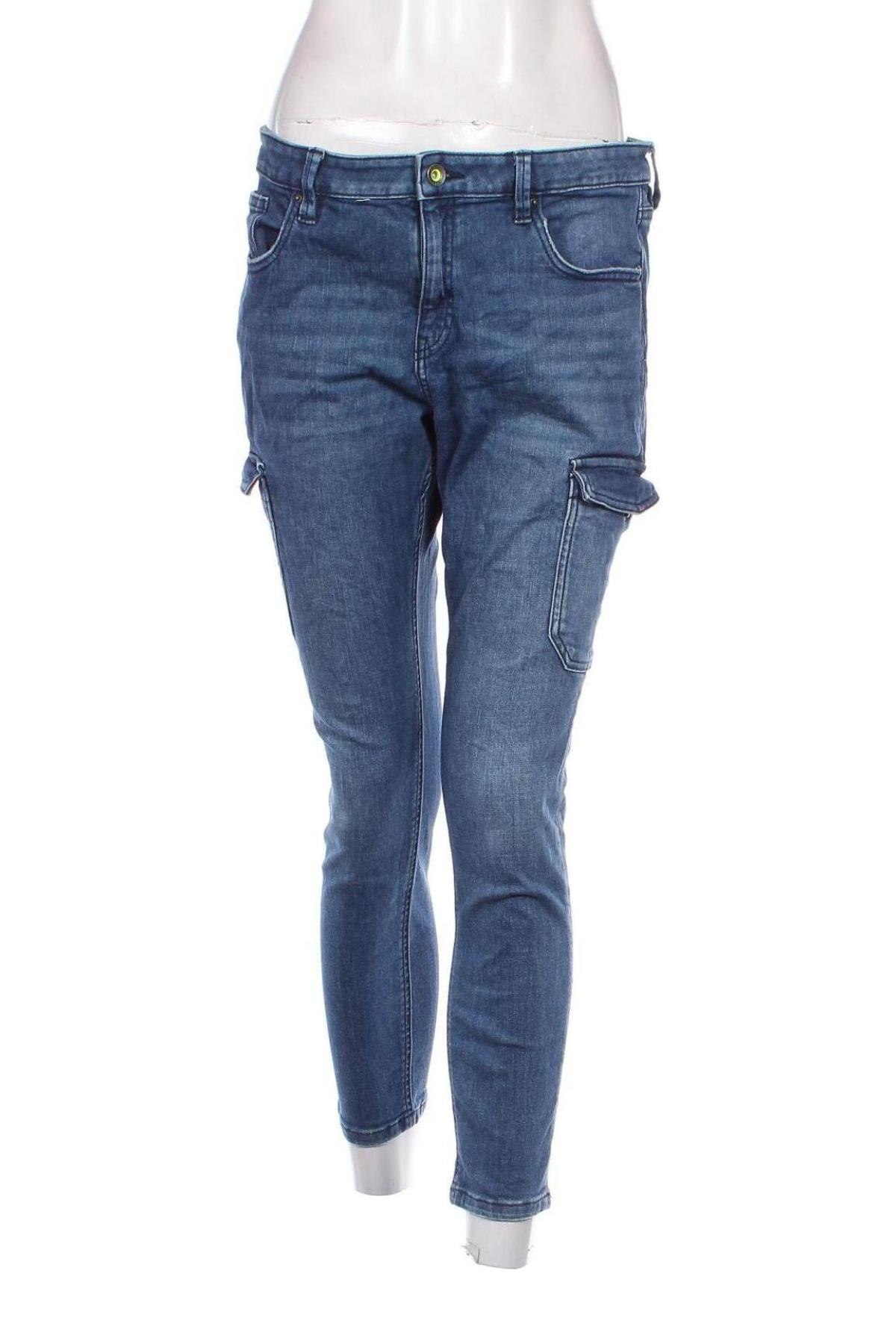 Damskie jeansy Edc By Esprit, Rozmiar L, Kolor Niebieski, Cena 131,99 zł