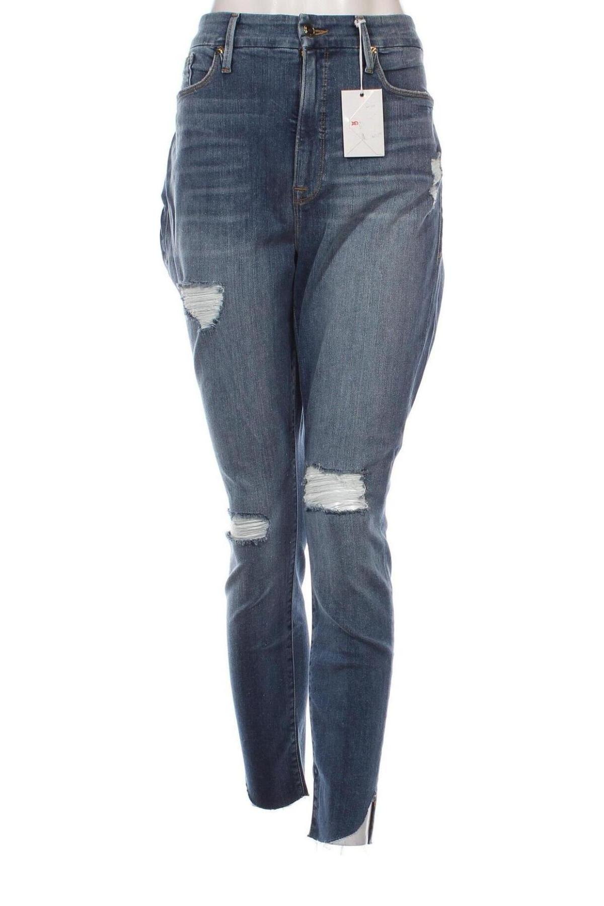 Damskie jeansy Good American, Rozmiar XL, Kolor Niebieski, Cena 302,99 zł