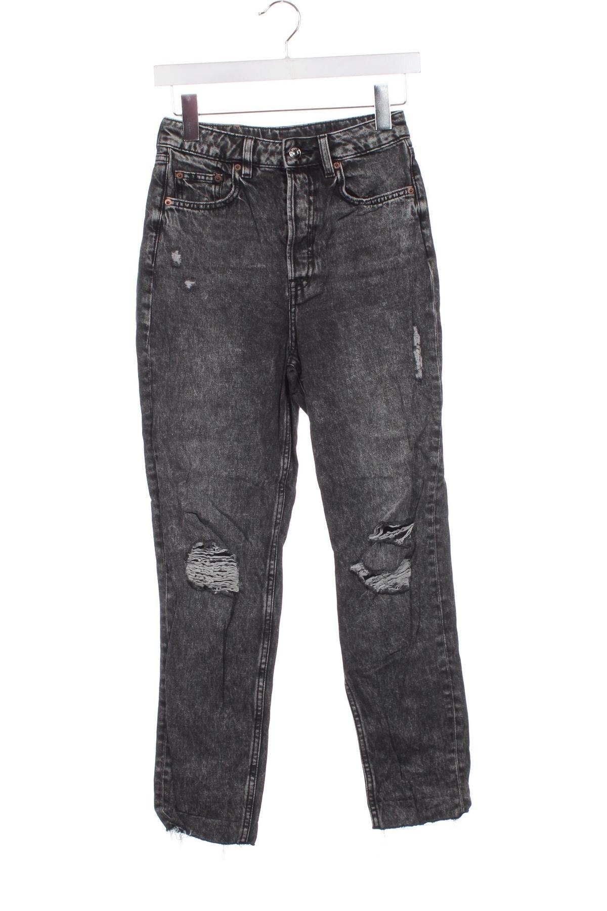 Damskie jeansy H&M Divided, Rozmiar XS, Kolor Szary, Cena 37,99 zł