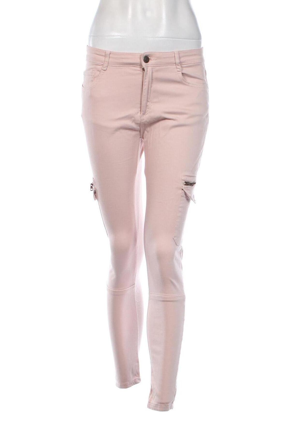 Damskie jeansy Pull&Bear, Rozmiar S, Kolor Różowy, Cena 37,99 zł