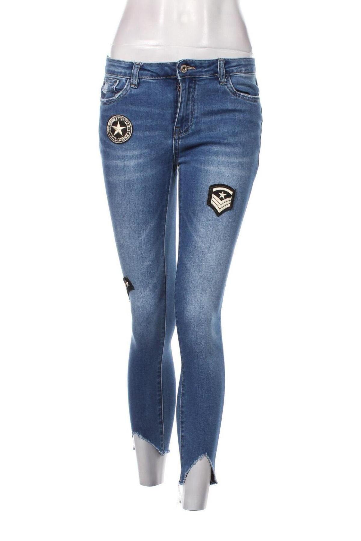 Damen Jeans Queen Hearts, Größe M, Farbe Blau, Preis € 9,49