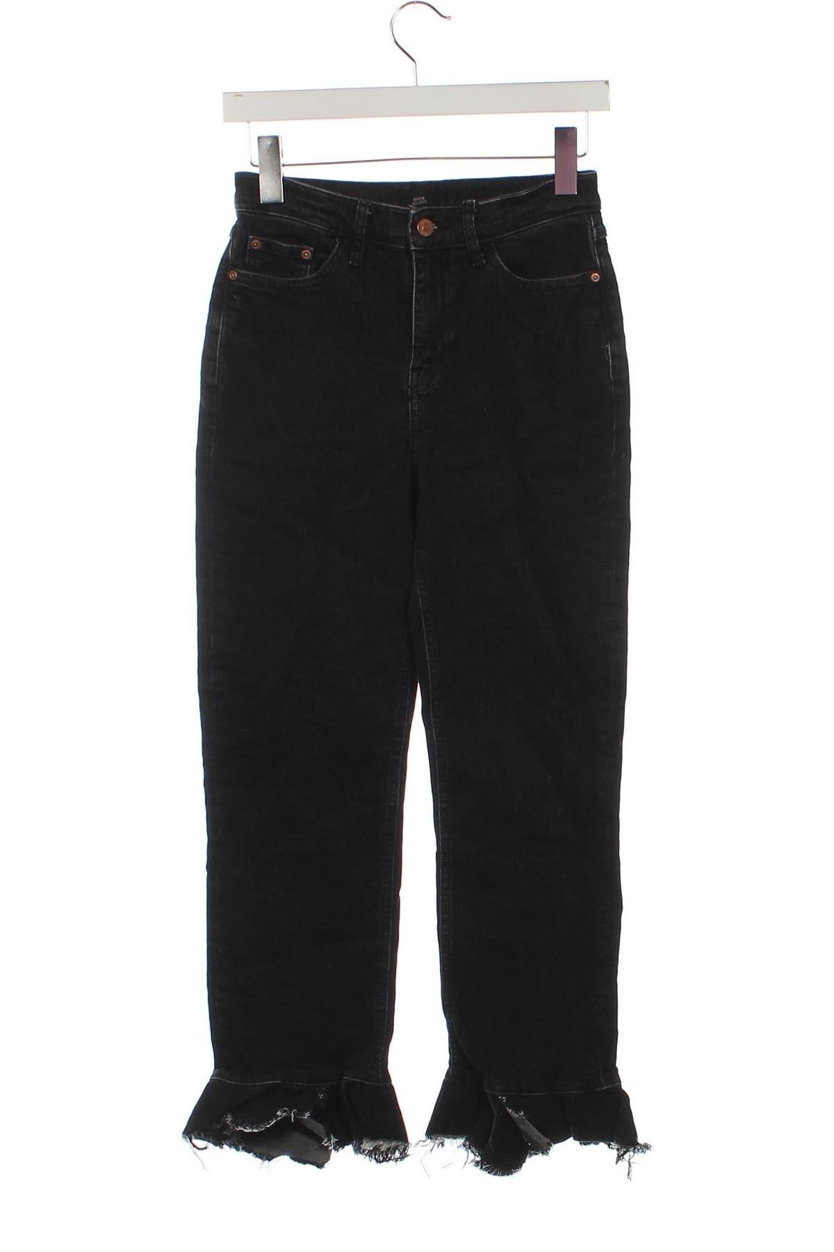 Damskie jeansy River Island, Rozmiar XS, Kolor Czarny, Cena 59,99 zł