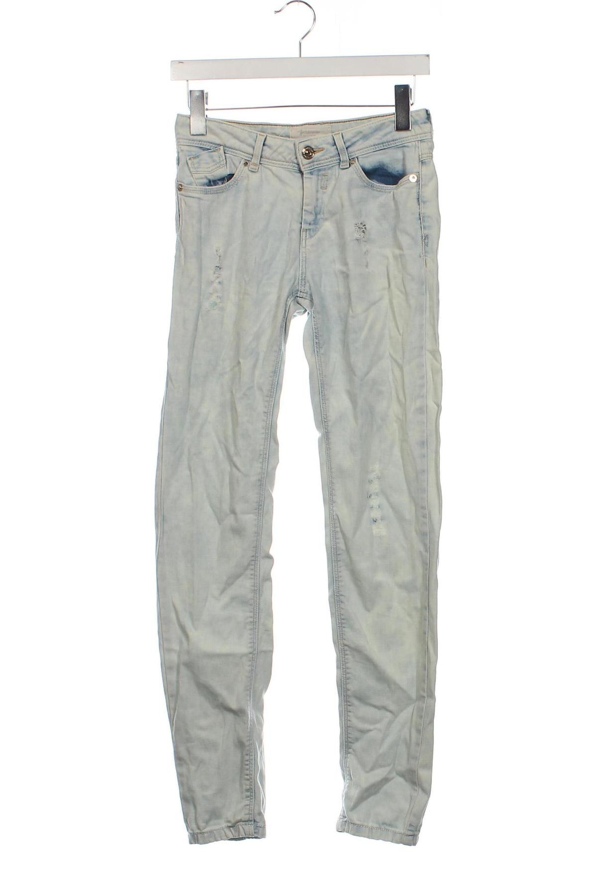 Damskie jeansy Stradivarius, Rozmiar XS, Kolor Niebieski, Cena 18,99 zł