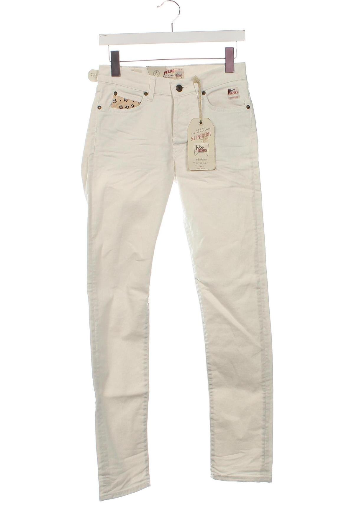 Damskie jeansy Superior, Rozmiar S, Kolor Biały, Cena 81,99 zł