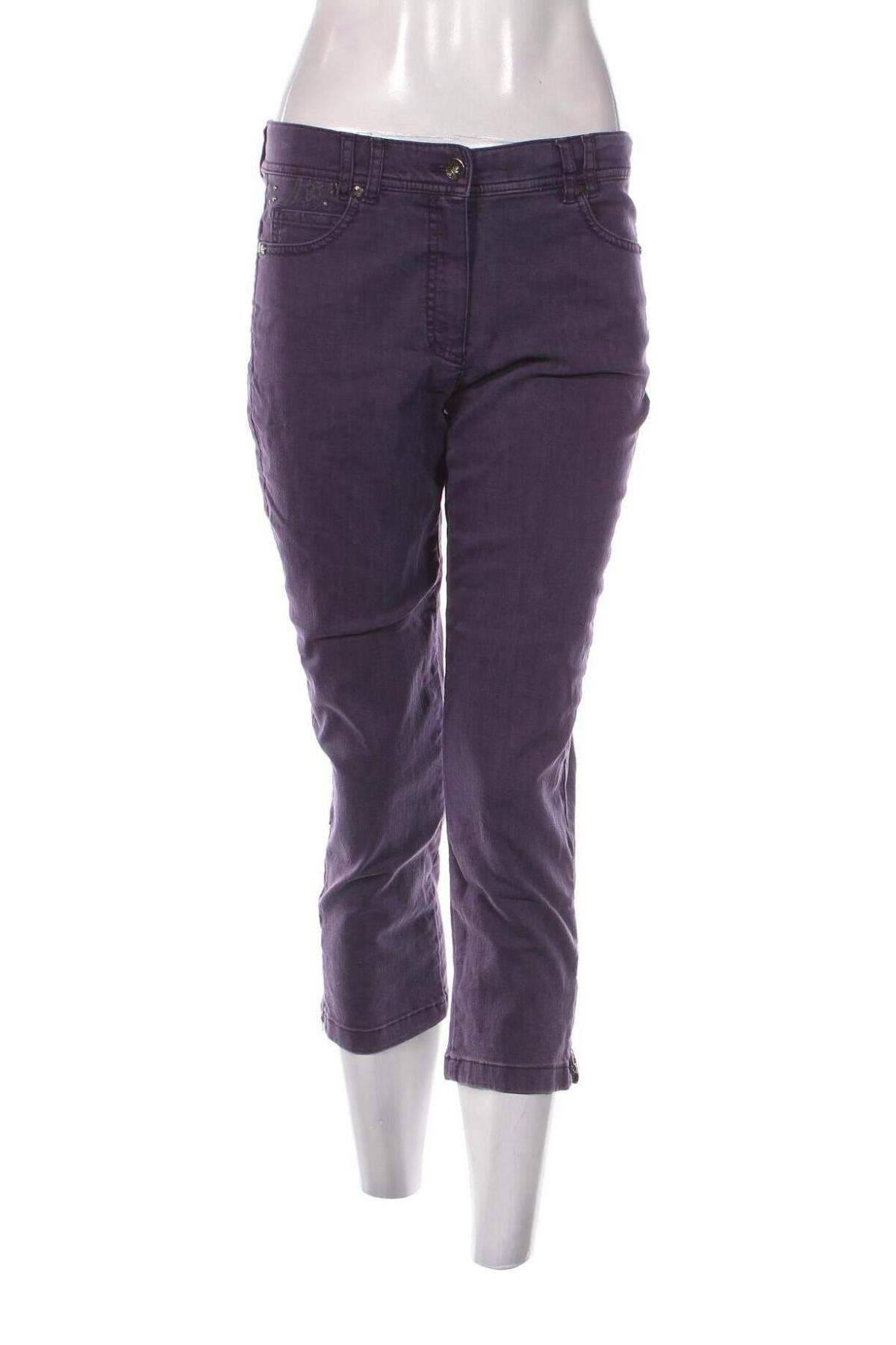 Damen Jeans Taifun, Größe M, Farbe Lila, Preis 26,49 €