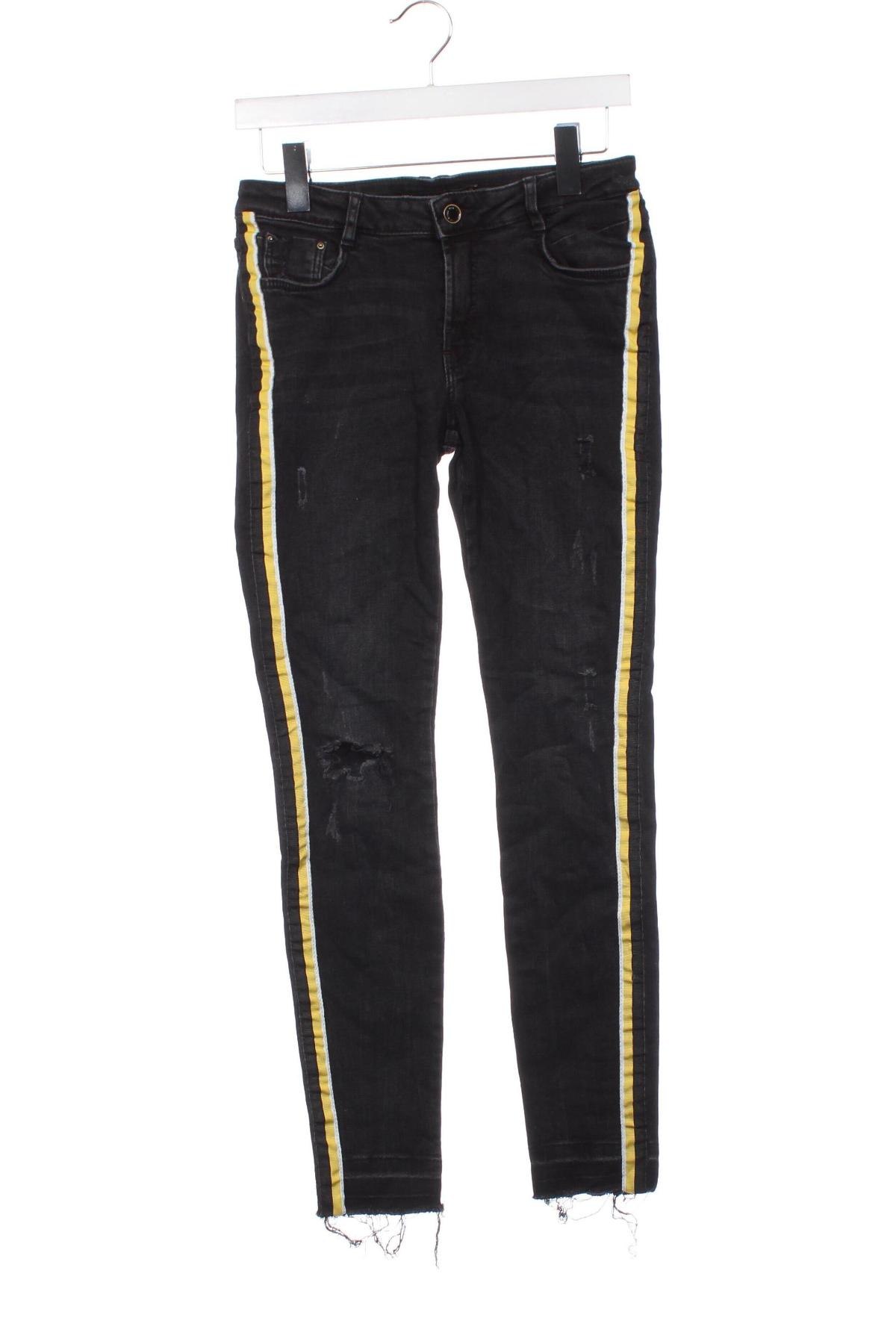 Damskie jeansy Zara, Rozmiar XS, Kolor Czarny, Cena 43,99 zł