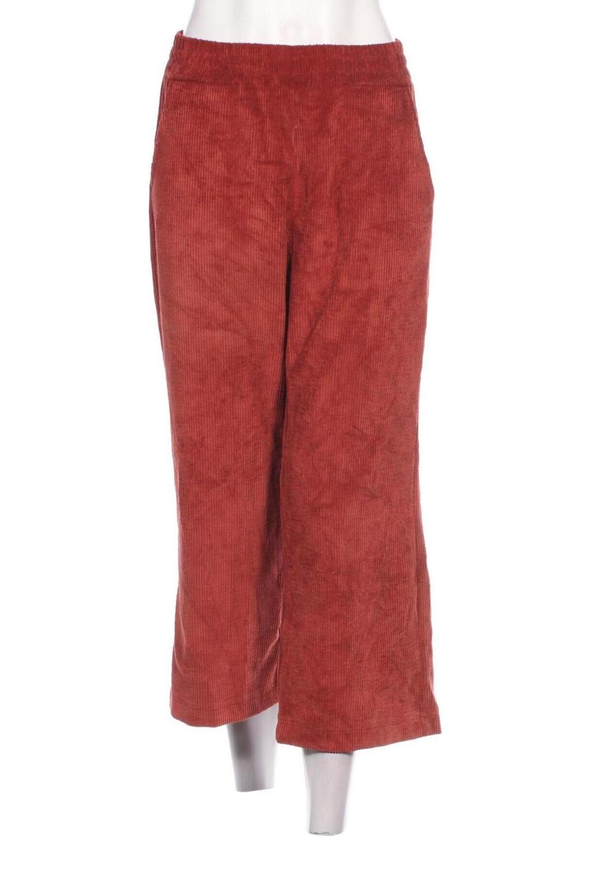 Pantaloni de velvet de femei, Mărime L, Culoare Roșu, Preț 43,99 Lei