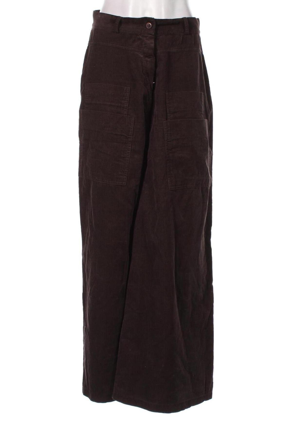 Pantaloni de velvet de femei, Mărime M, Culoare Maro, Preț 44,99 Lei