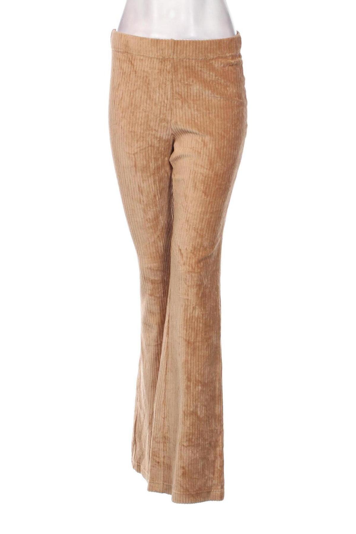 Pantaloni de velvet de femei Calzedonia, Mărime M, Culoare Bej, Preț 47,99 Lei