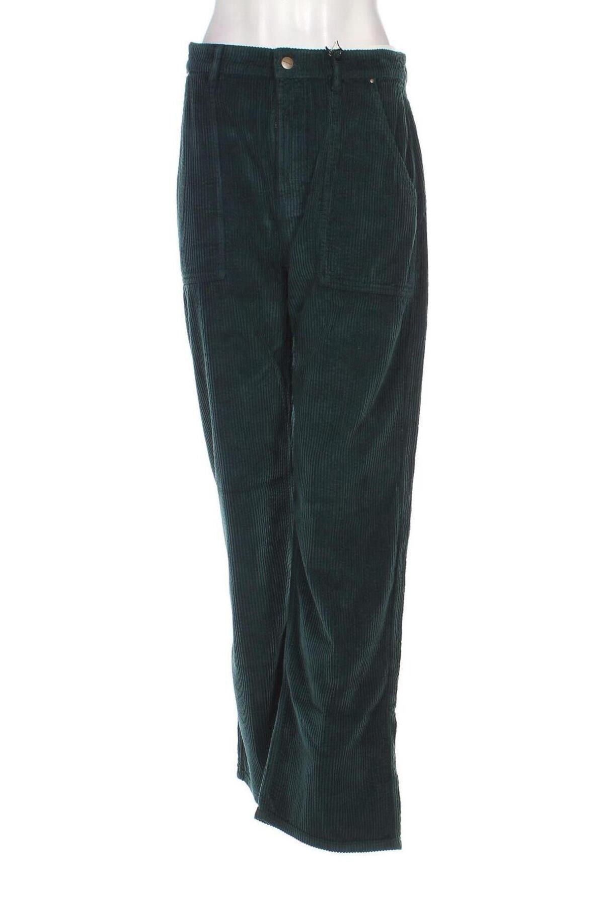 Pantaloni de velvet de femei Chloe Stora, Mărime M, Culoare Verde, Preț 530,99 Lei