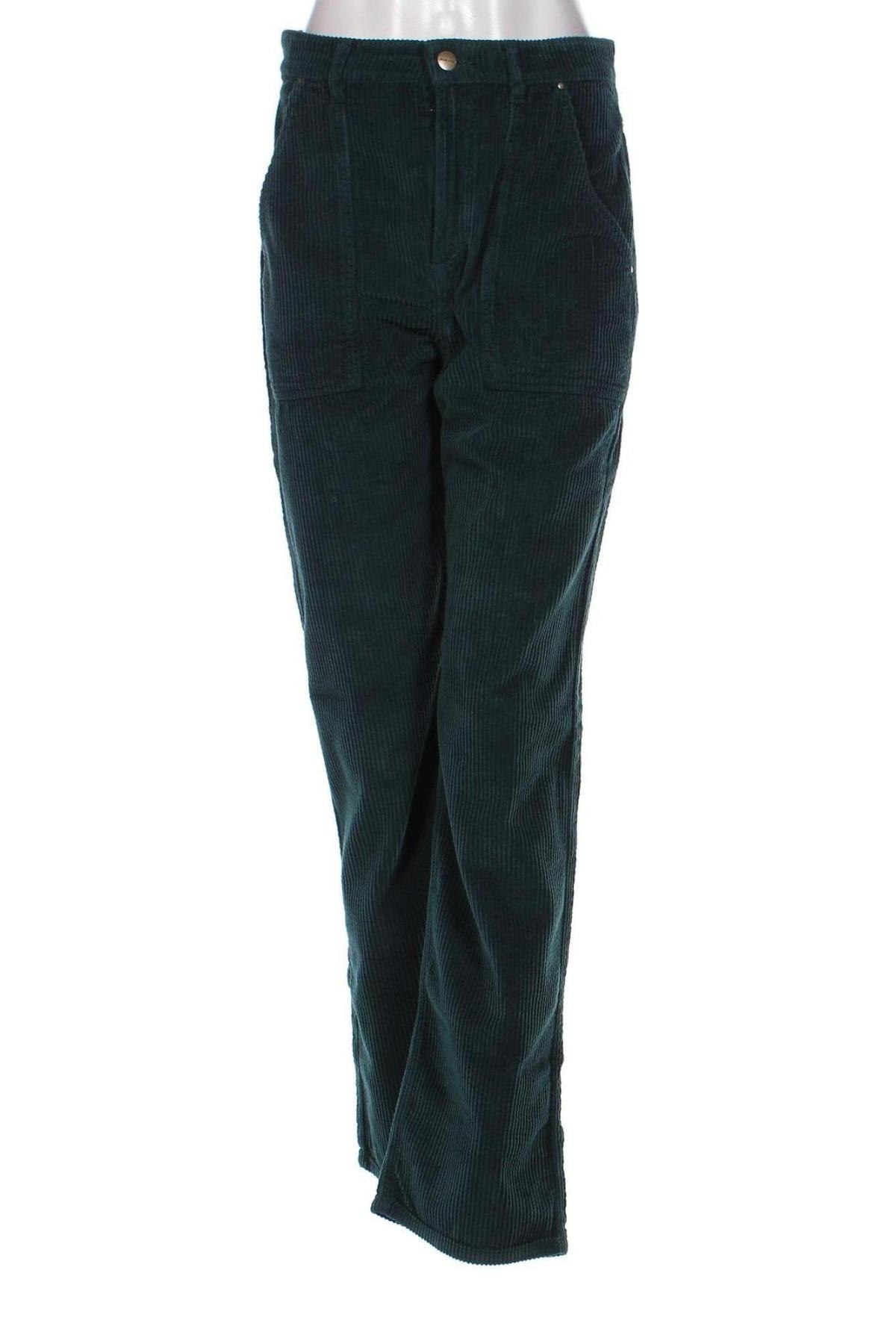 Pantaloni de velvet de femei Chloe Stora, Mărime S, Culoare Verde, Preț 681,99 Lei