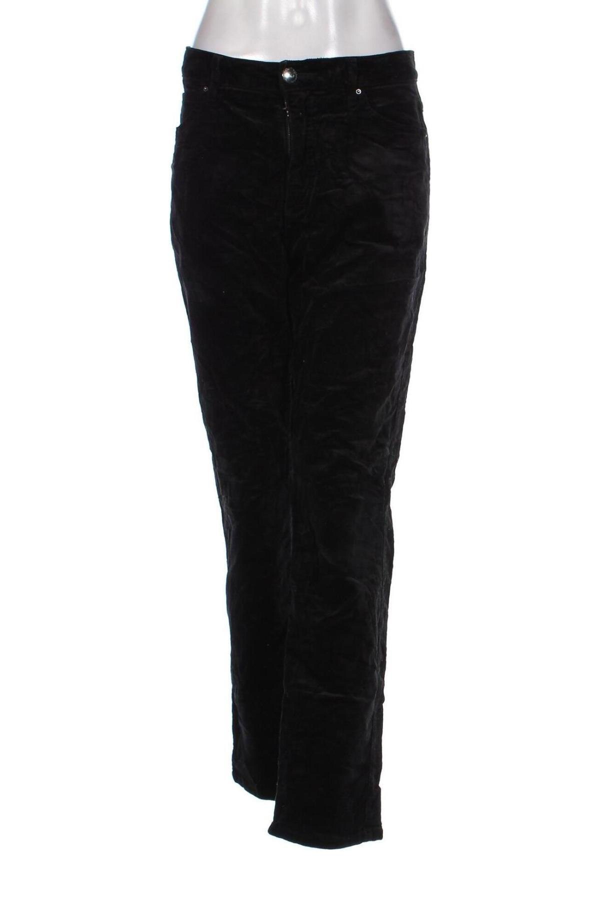 Pantaloni de velvet de femei Flash Jeans, Mărime L, Culoare Negru, Preț 43,99 Lei