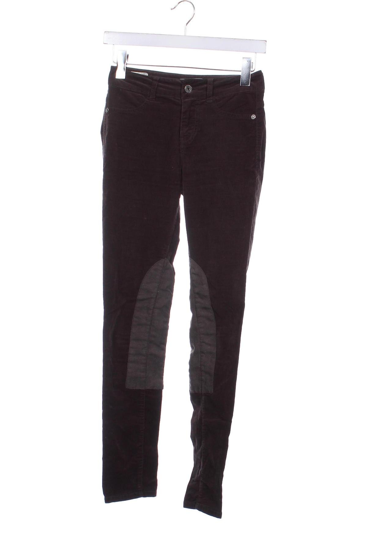 Pantaloni de velvet de femei Guess, Mărime XS, Culoare Maro, Preț 351,69 Lei