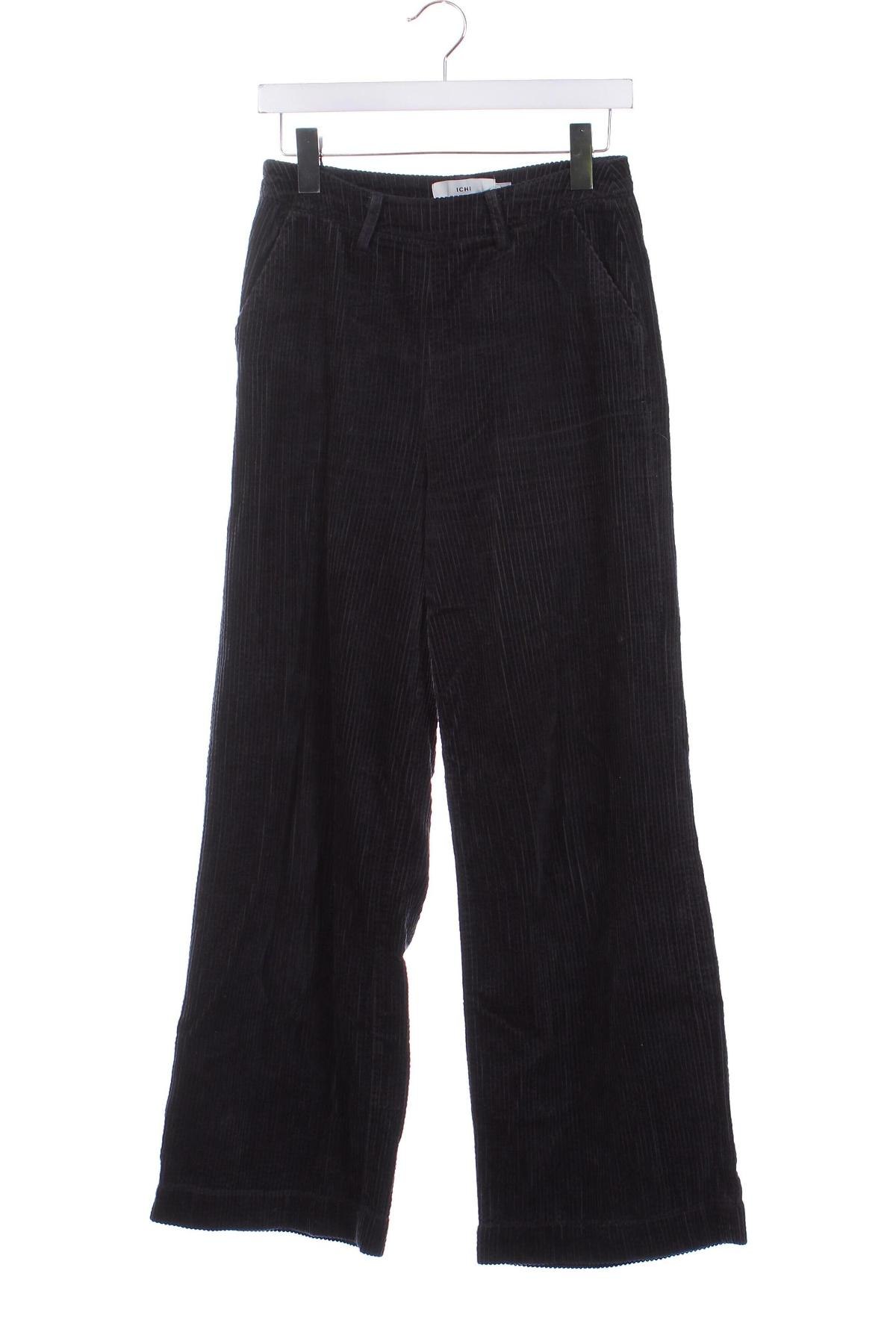 Pantaloni de velvet de femei Ichi, Mărime XS, Culoare Albastru, Preț 134,99 Lei