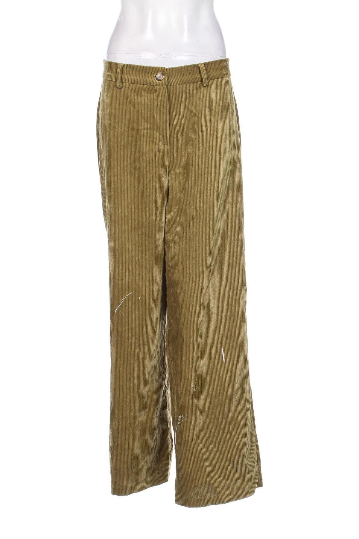 Pantaloni de velvet de femei Lola Liza, Mărime M, Culoare Verde, Preț 157,99 Lei