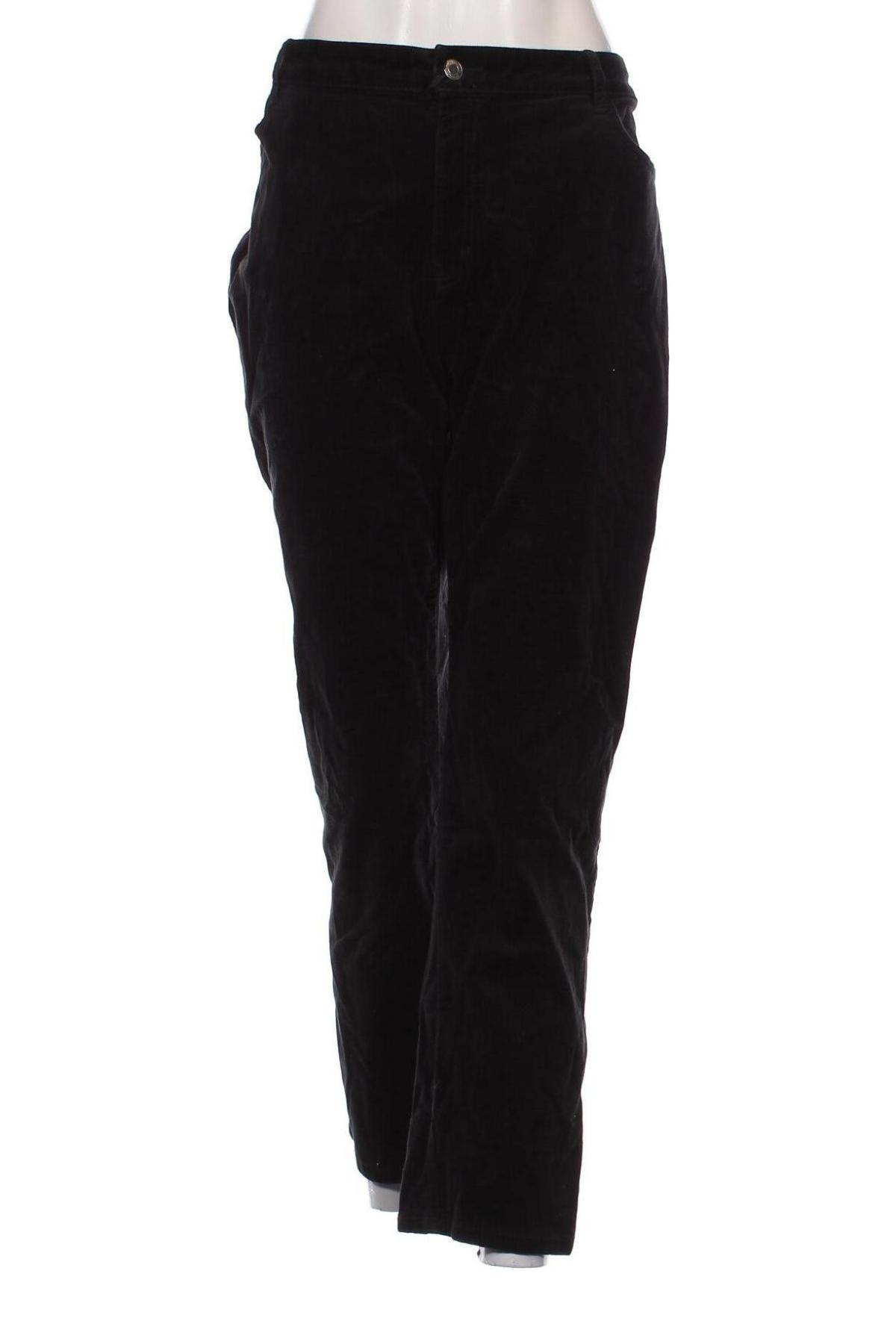 Pantaloni de velvet de femei Marks & Spencer, Mărime XL, Culoare Negru, Preț 88,99 Lei