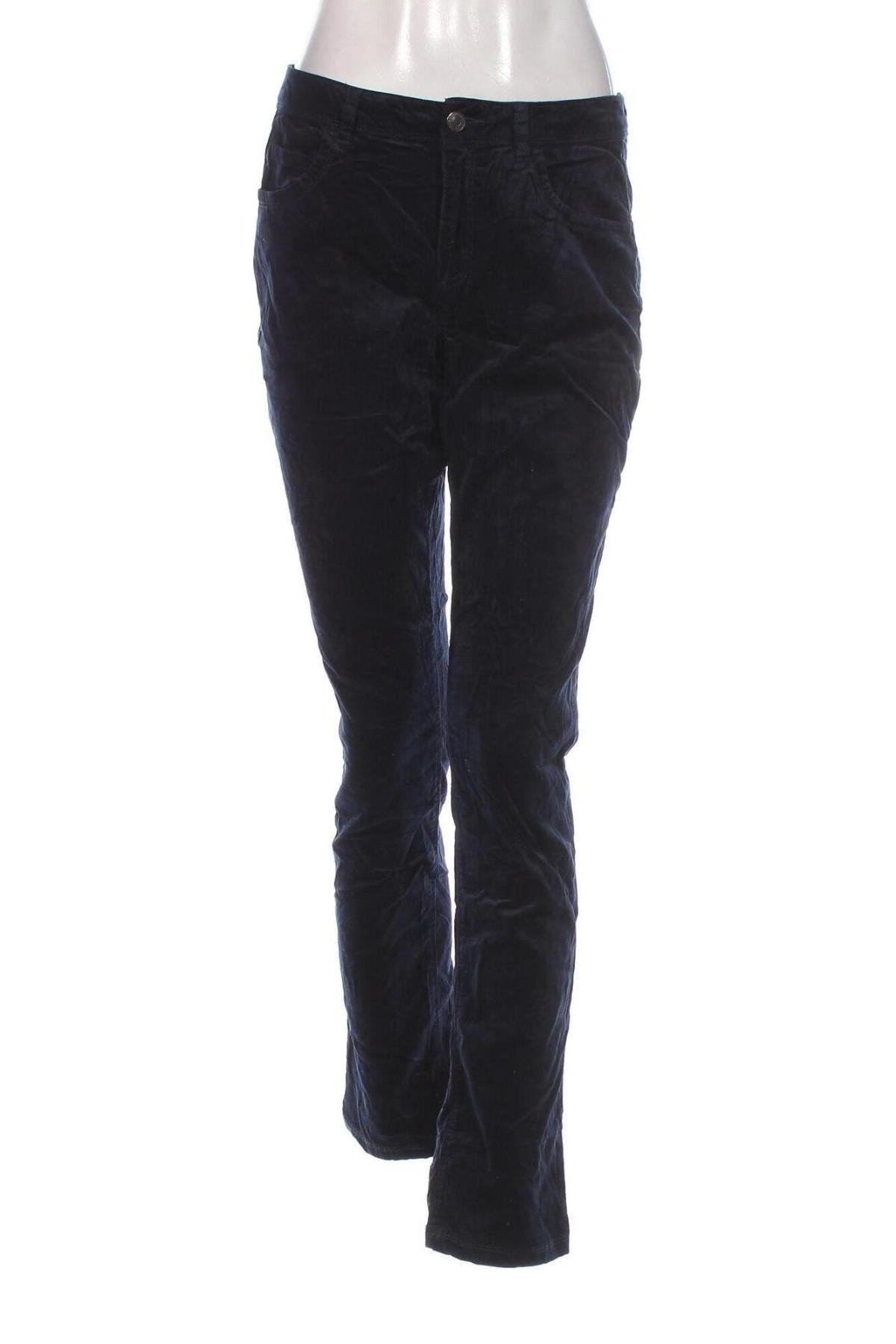 Pantaloni de velvet de femei United Colors Of Benetton, Mărime M, Culoare Albastru, Preț 157,99 Lei