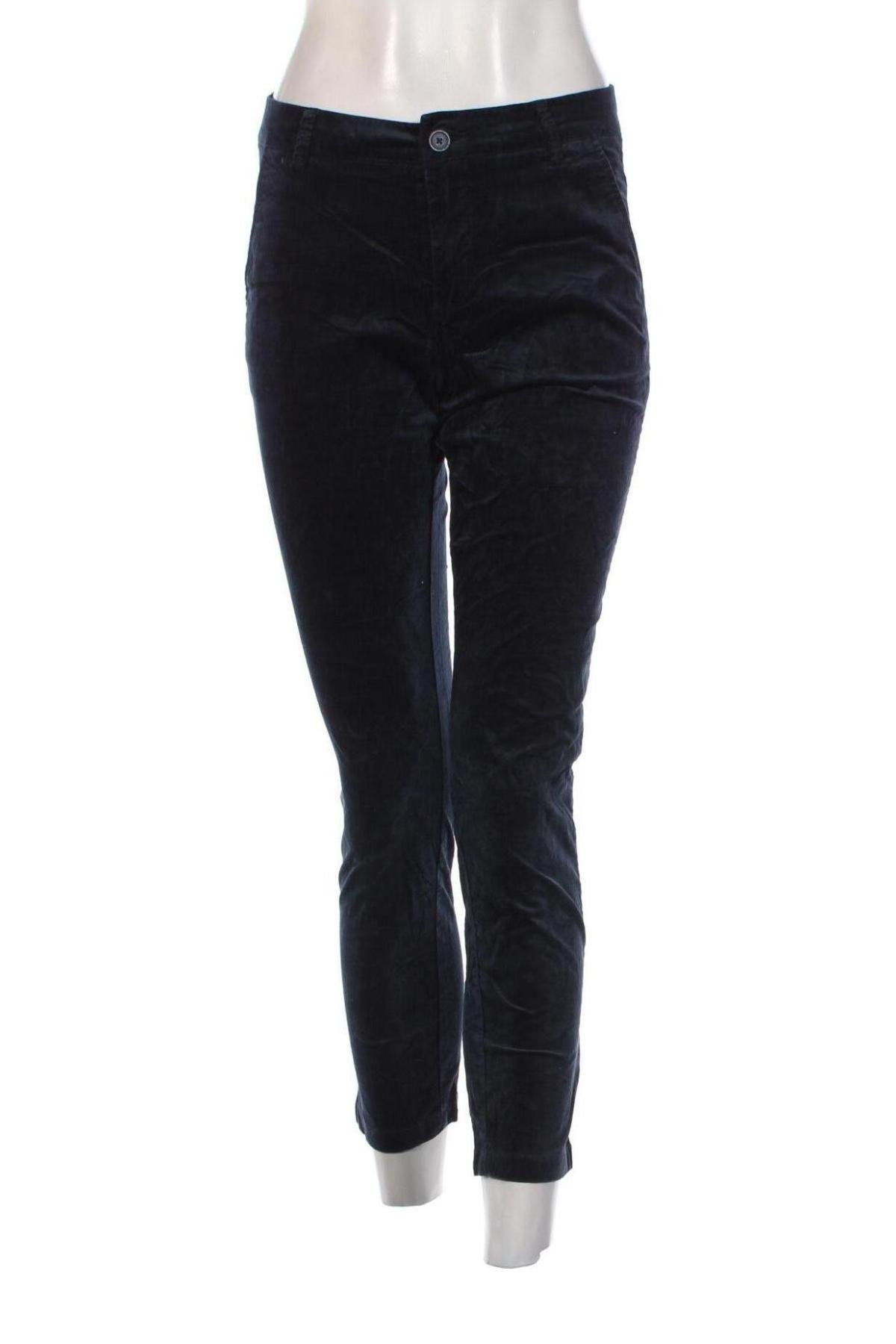 Pantaloni de velvet de femei United Colors Of Benetton, Mărime S, Culoare Albastru, Preț 63,99 Lei