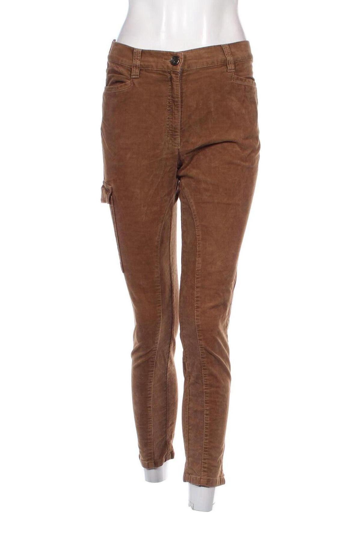 Pantaloni de velvet de femei Zerres, Mărime M, Culoare Maro, Preț 54,99 Lei