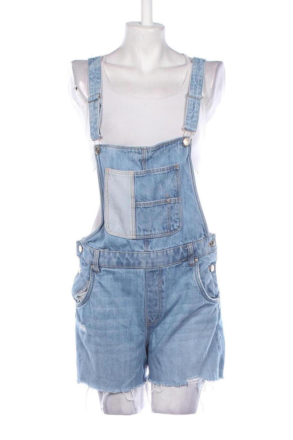 Damen Overall Bershka, Größe M, Farbe Blau, Preis 11,99 €