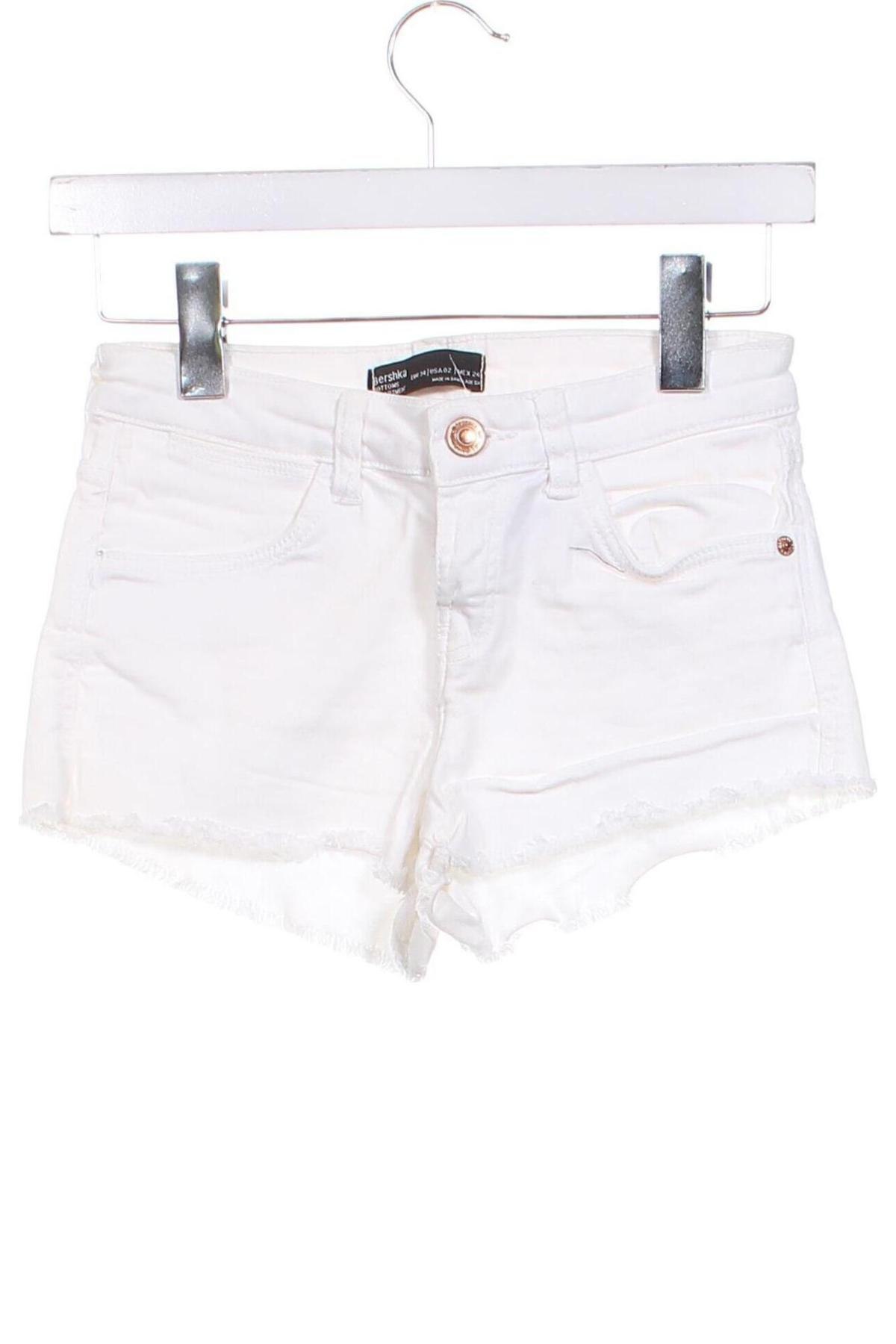 Damen Shorts Bershka, Größe XS, Farbe Weiß, Preis € 9,99