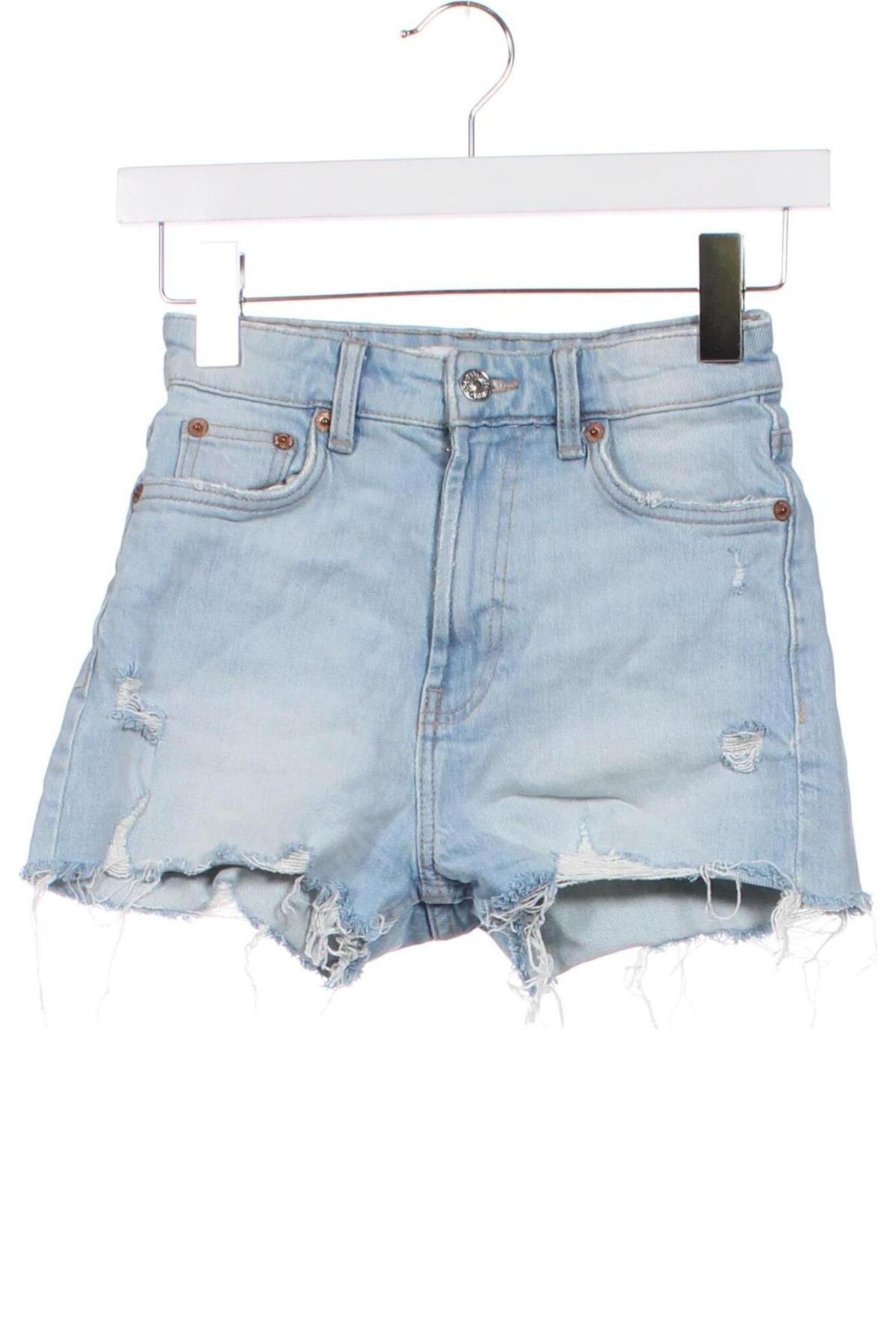 Damen Shorts Zara, Größe XXS, Farbe Blau, Preis 7,99 €