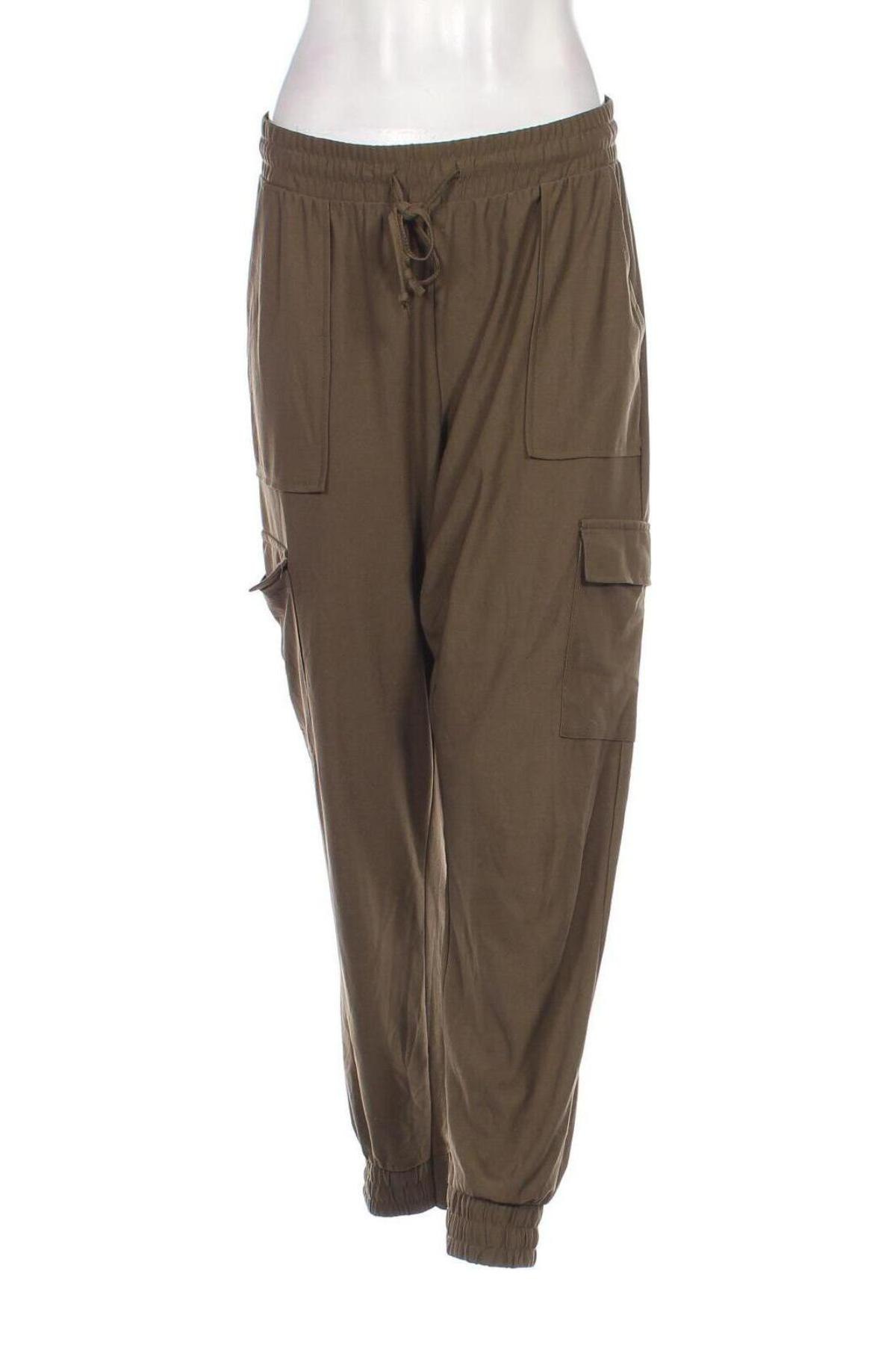 Pantaloni de femei Amisu, Mărime L, Culoare Verde, Preț 95,99 Lei