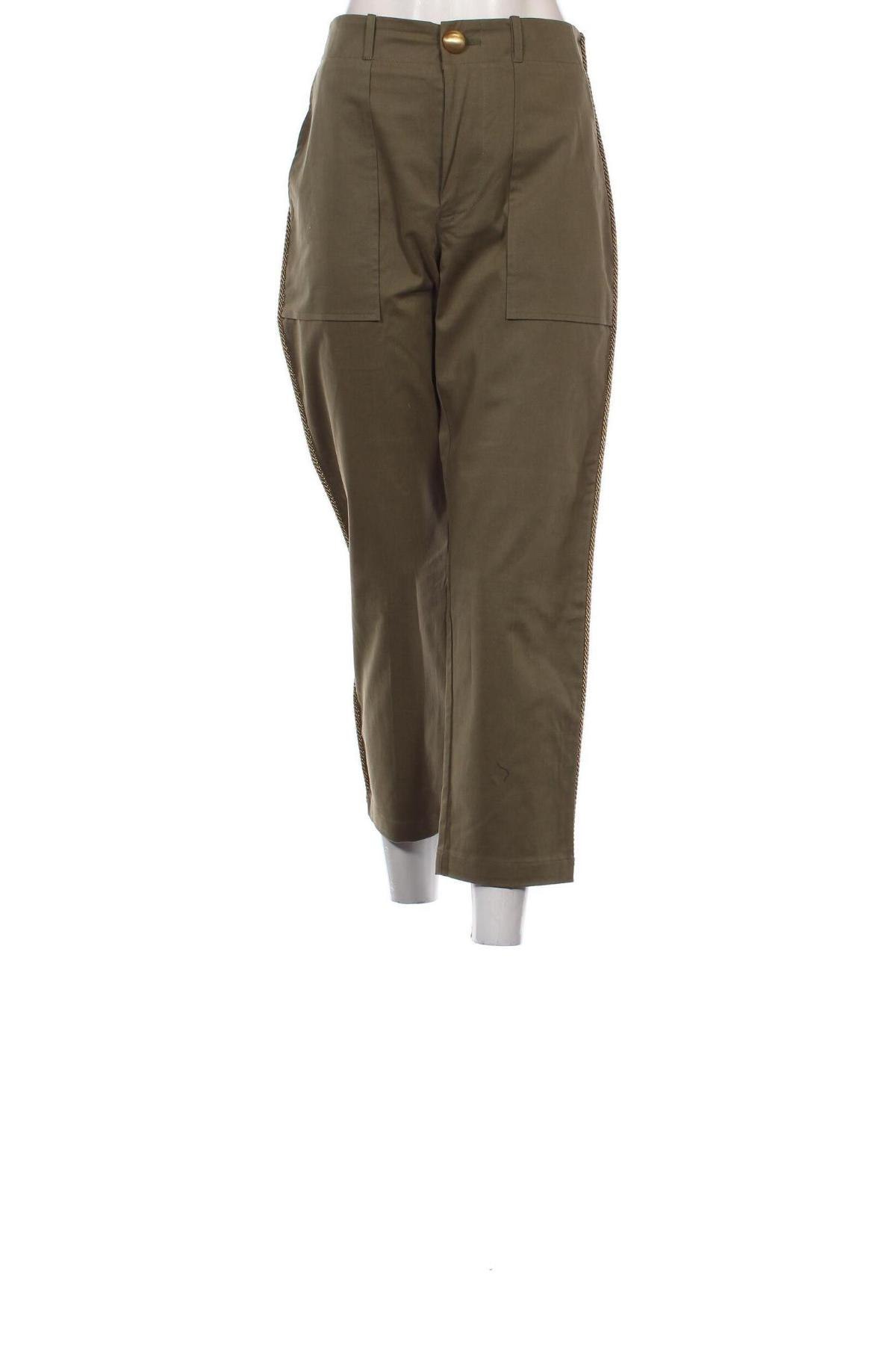 Pantaloni de femei Be Blumarine, Mărime M, Culoare Verde, Preț 470,99 Lei