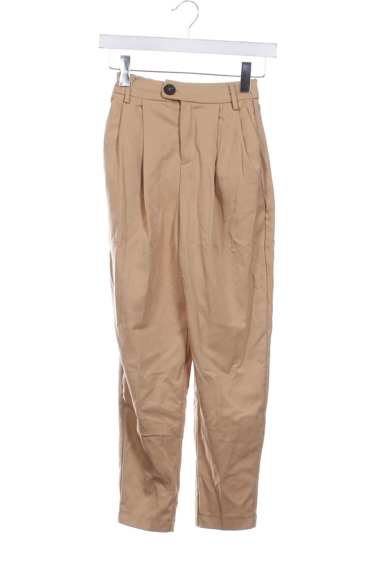 Damenhose Bershka, Größe XXS, Farbe Beige, Preis 8,99 €