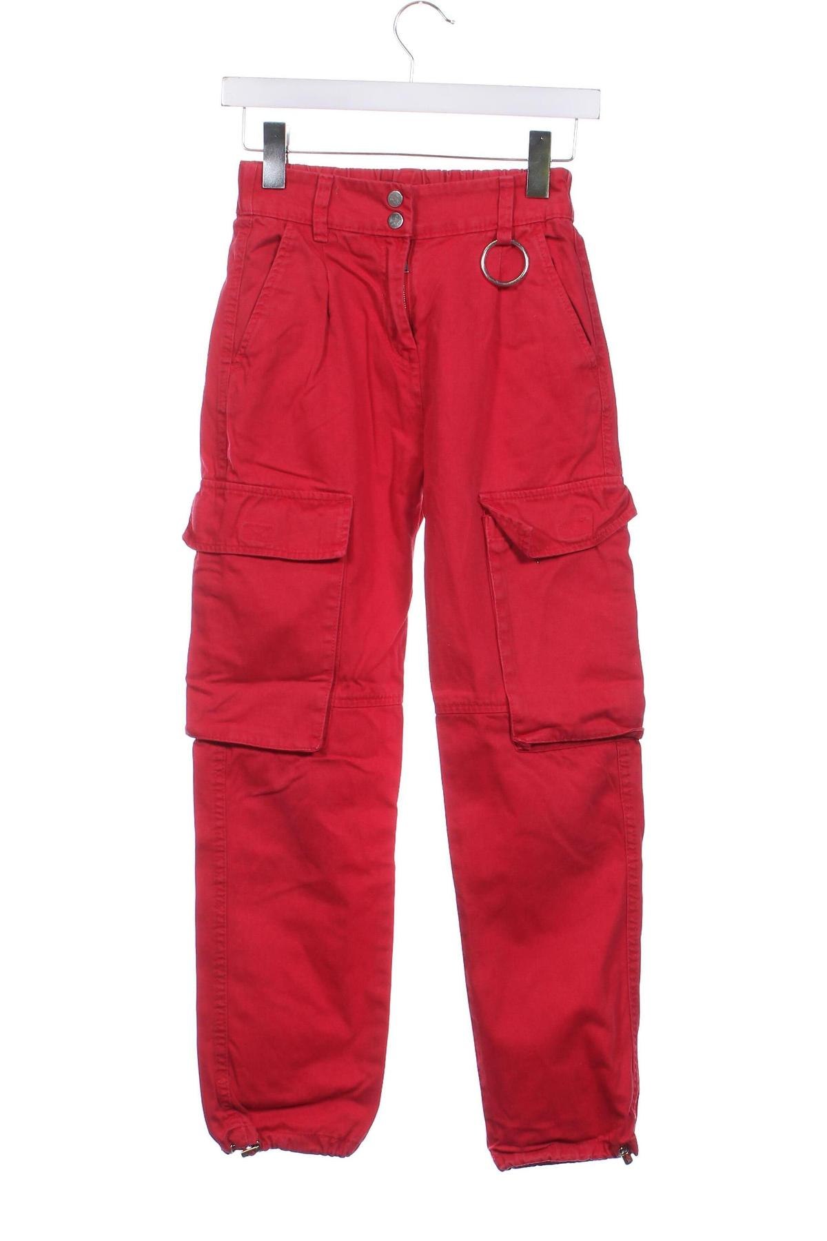 Damenhose Bershka, Größe XXS, Farbe Rot, Preis € 9,49