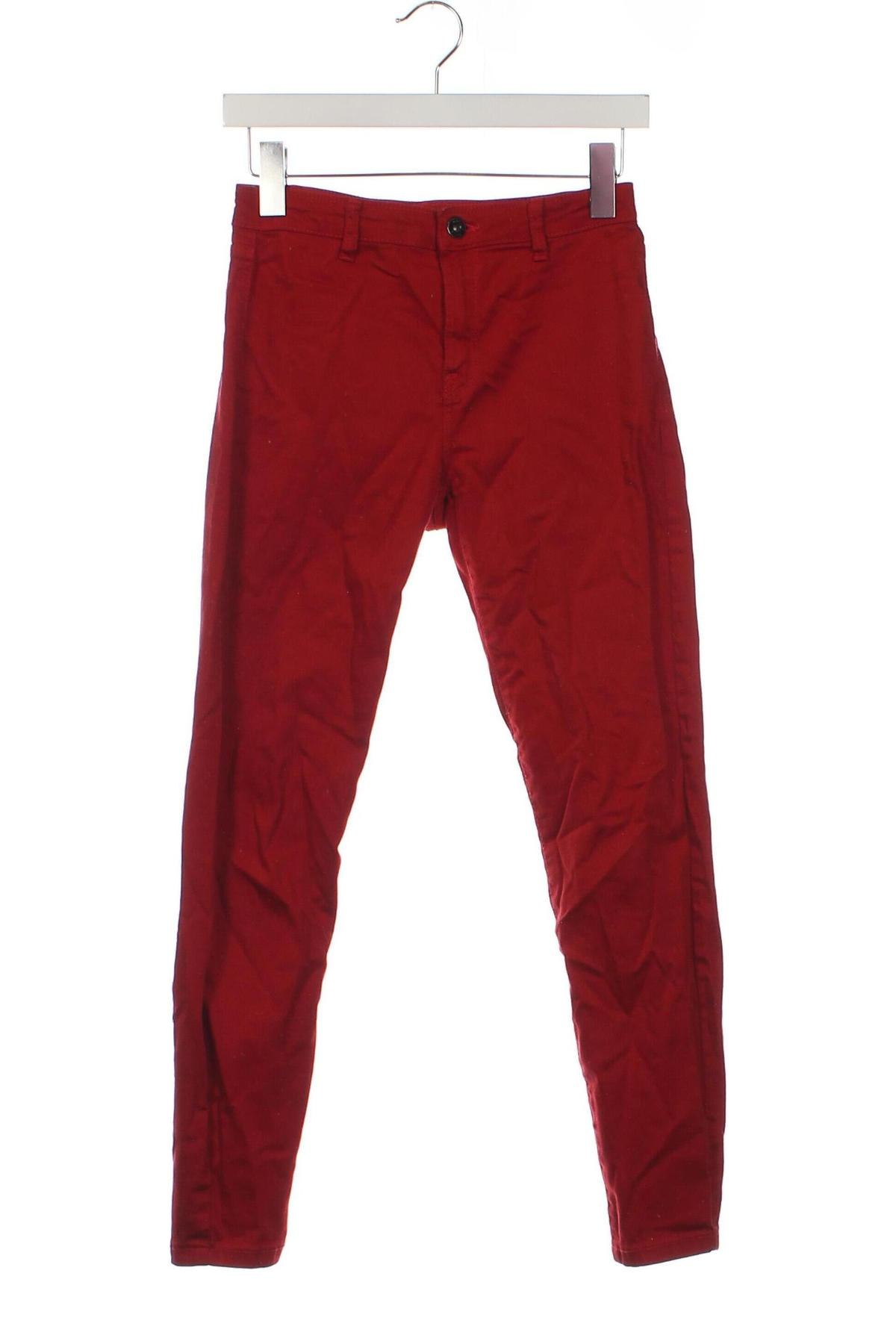 Damenhose Bershka, Größe XS, Farbe Rot, Preis € 6,49