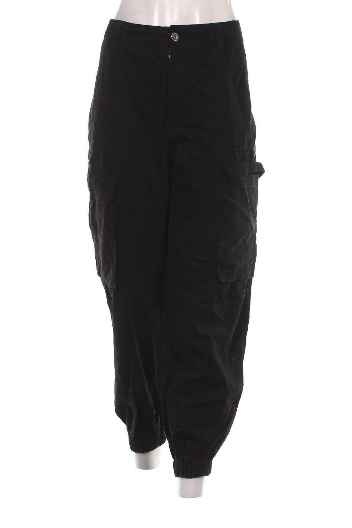 Pantaloni de femei Bershka, Mărime M, Culoare Negru, Preț 38,99 Lei