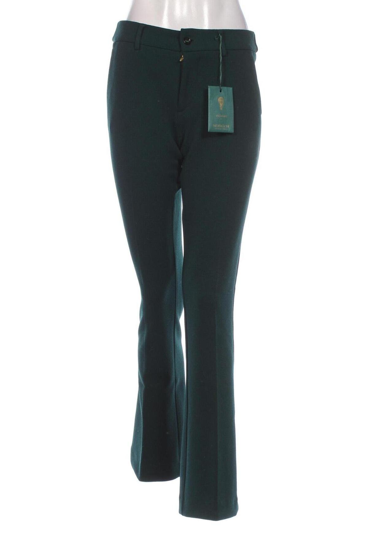 Pantaloni de femei Berwich, Mărime M, Culoare Verde, Preț 409,99 Lei