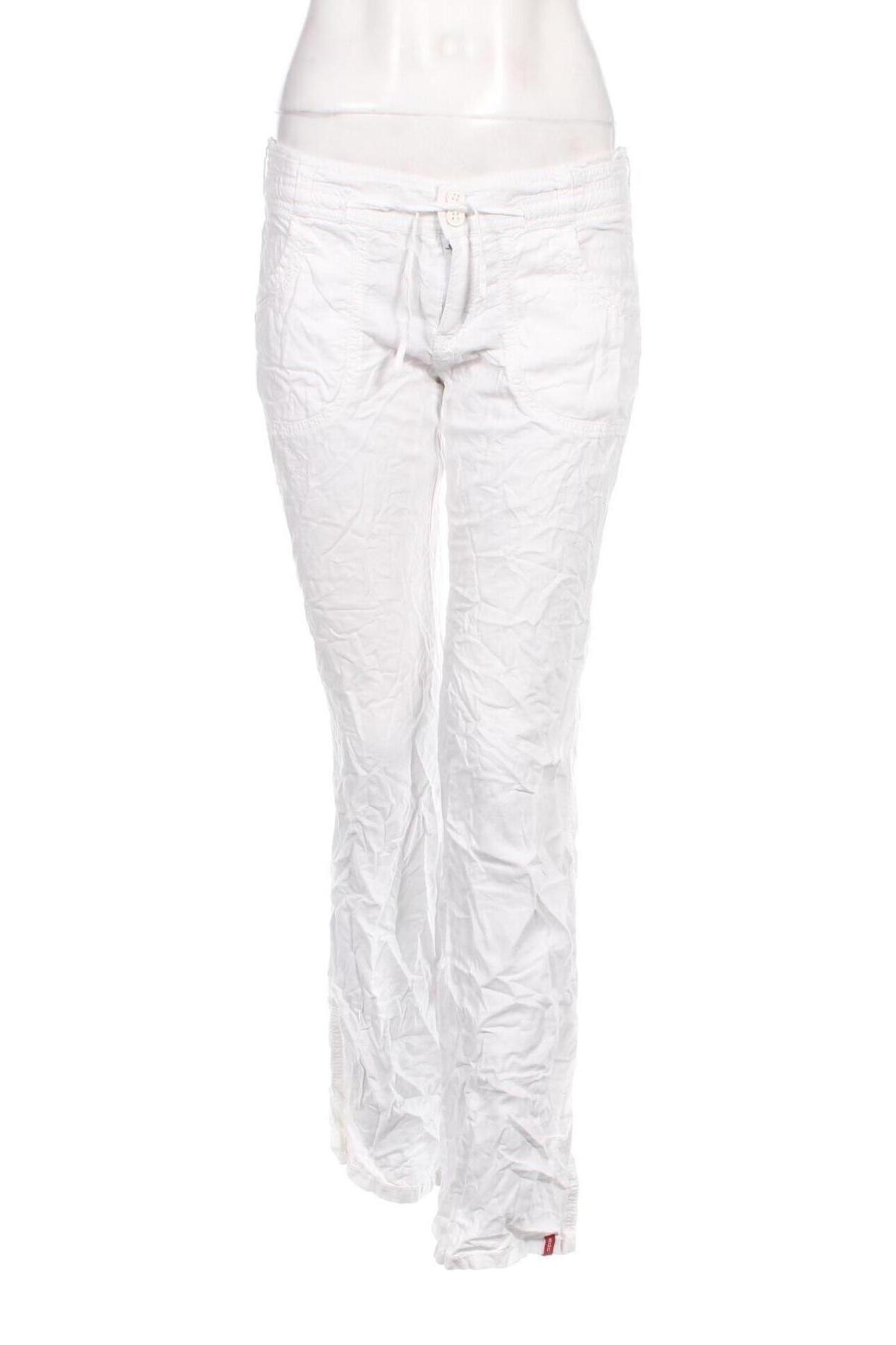 Pantaloni de femei Edc By Esprit, Mărime S, Culoare Alb, Preț 87,99 Lei