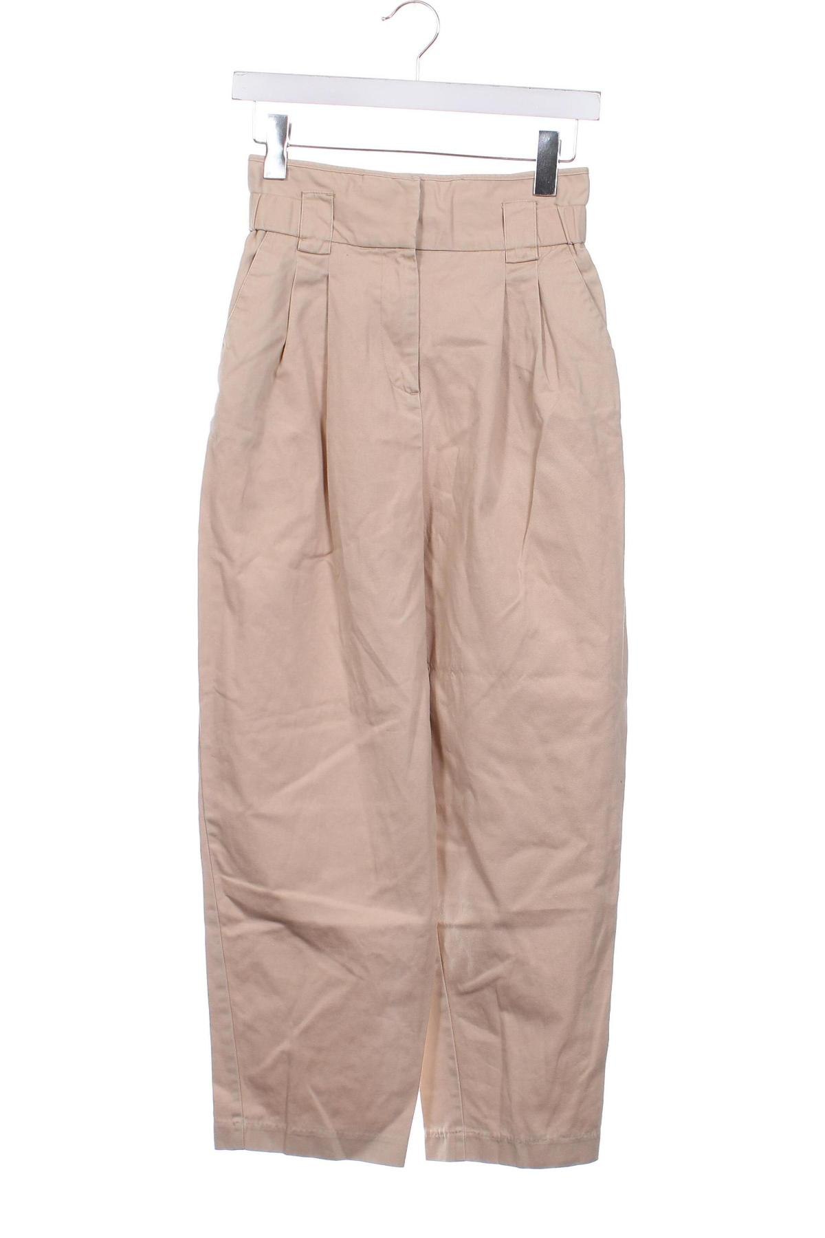 Damenhose H&M, Größe XS, Farbe Beige, Preis 6,99 €