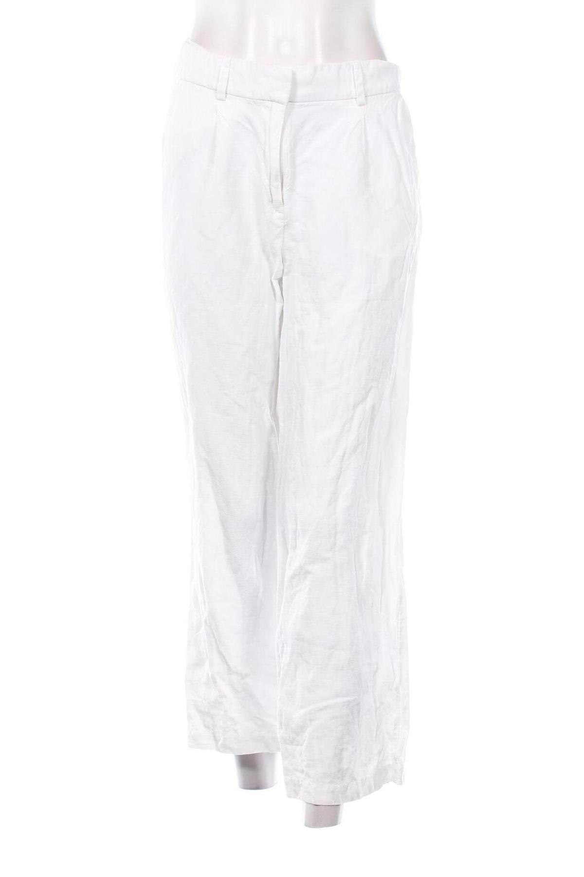 Pantaloni de femei H&M, Mărime S, Culoare Alb, Preț 36,99 Lei