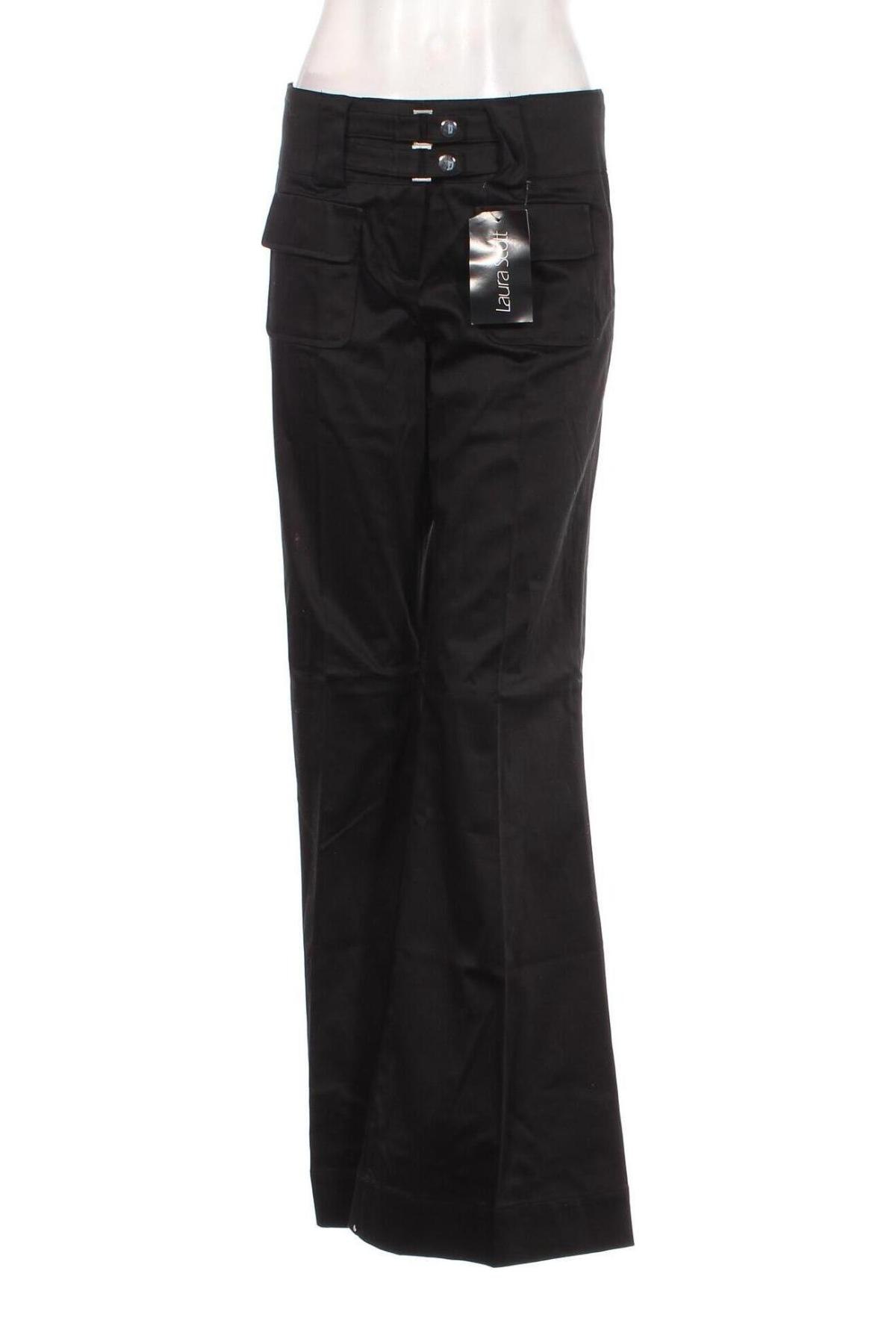 Pantaloni de femei Laura Scott, Mărime M, Culoare Negru, Preț 77,99 Lei