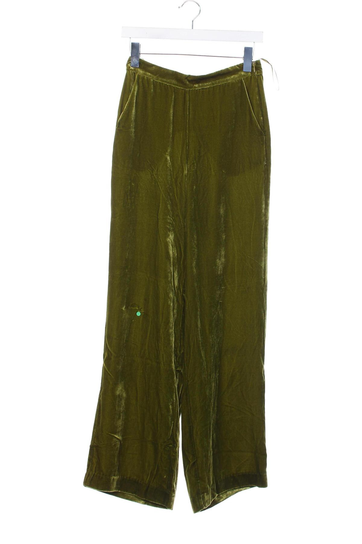 Pantaloni de femei Maliparmi, Mărime XS, Culoare Verde, Preț 671,99 Lei