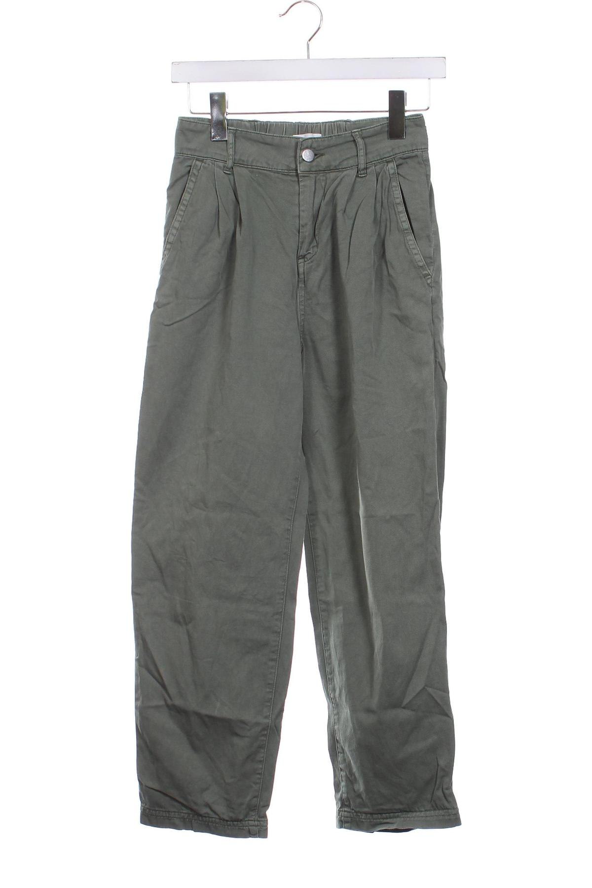 Pantaloni de femei Mango, Mărime XS, Culoare Verde, Preț 92,60 Lei