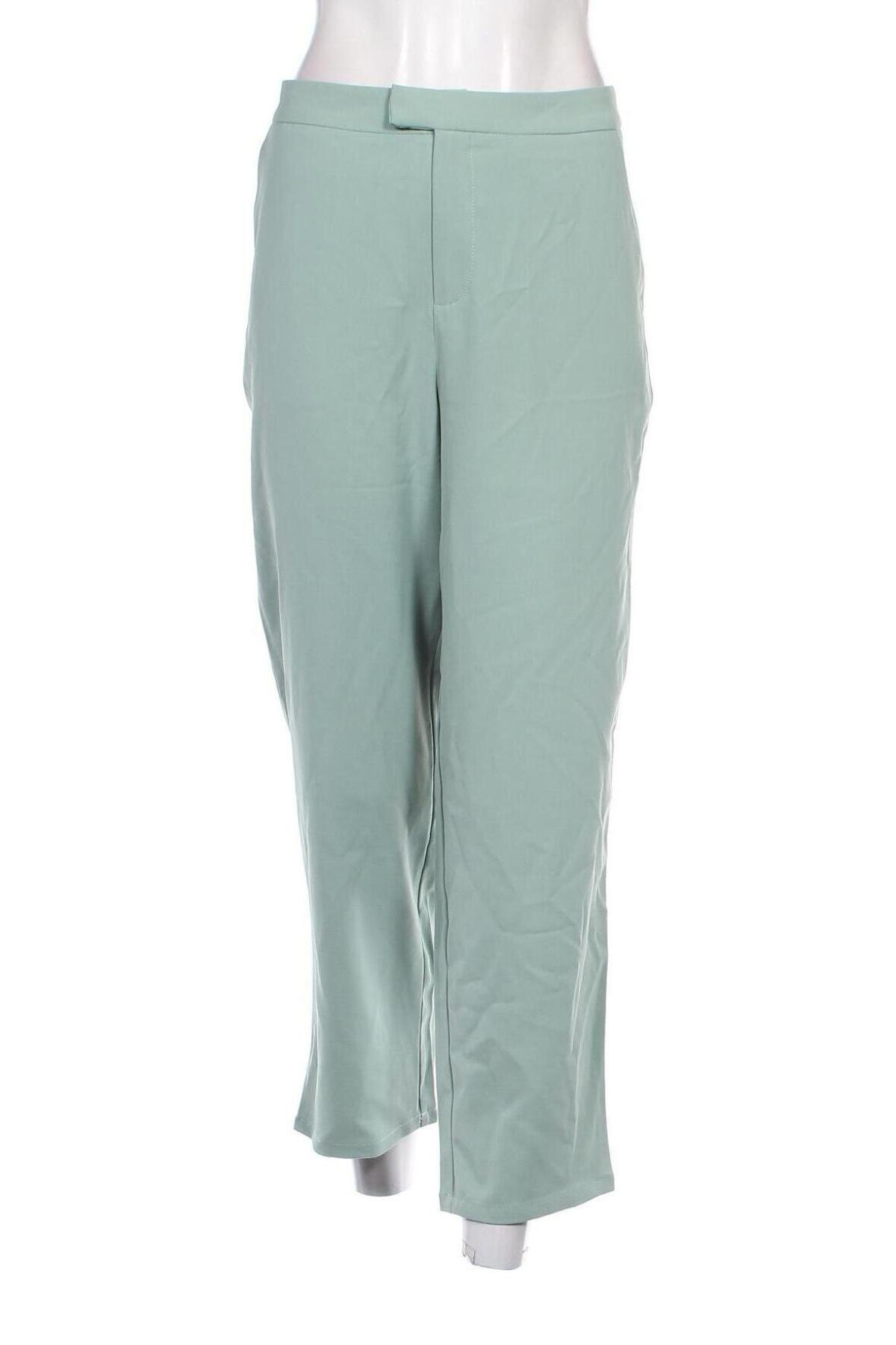 Pantaloni de femei NA-KD, Mărime M, Culoare Verde, Preț 134,99 Lei