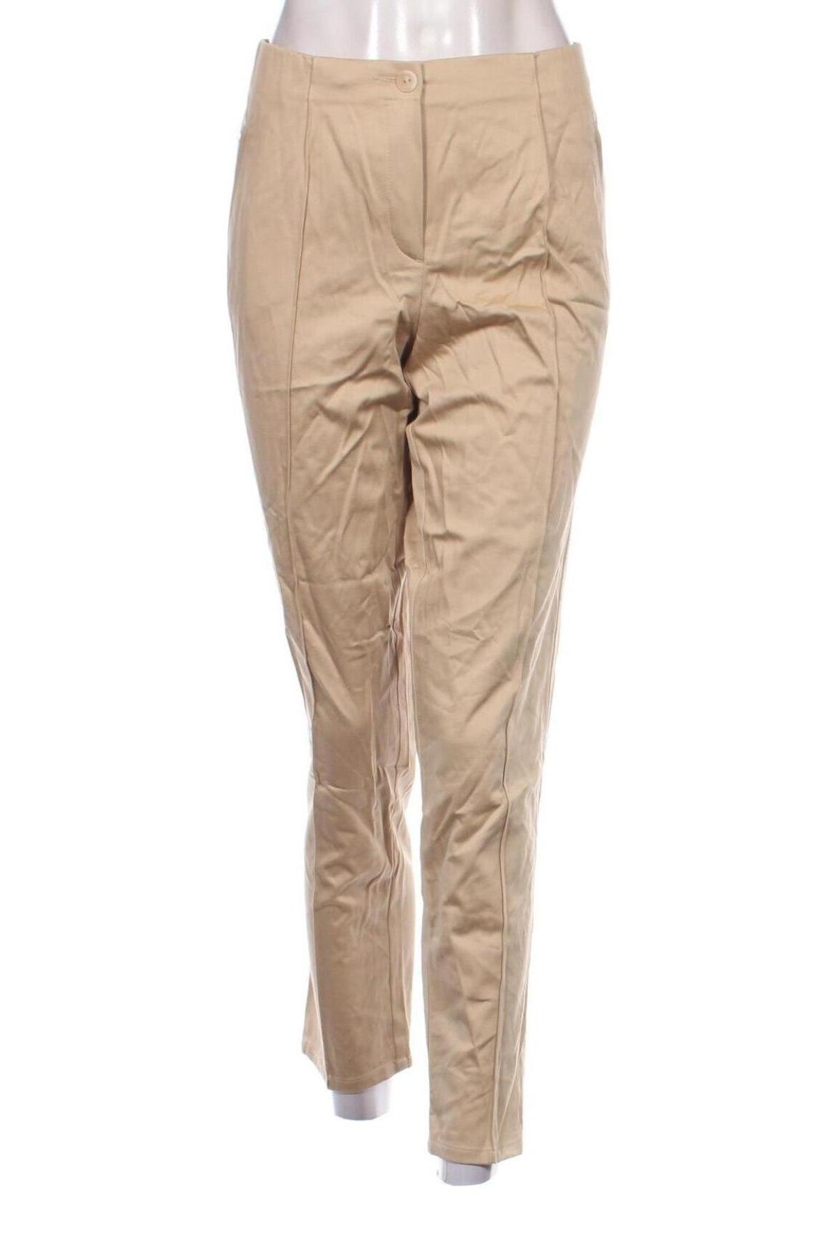 Damenhose Peter Hahn, Größe L, Farbe Beige, Preis 19,49 €