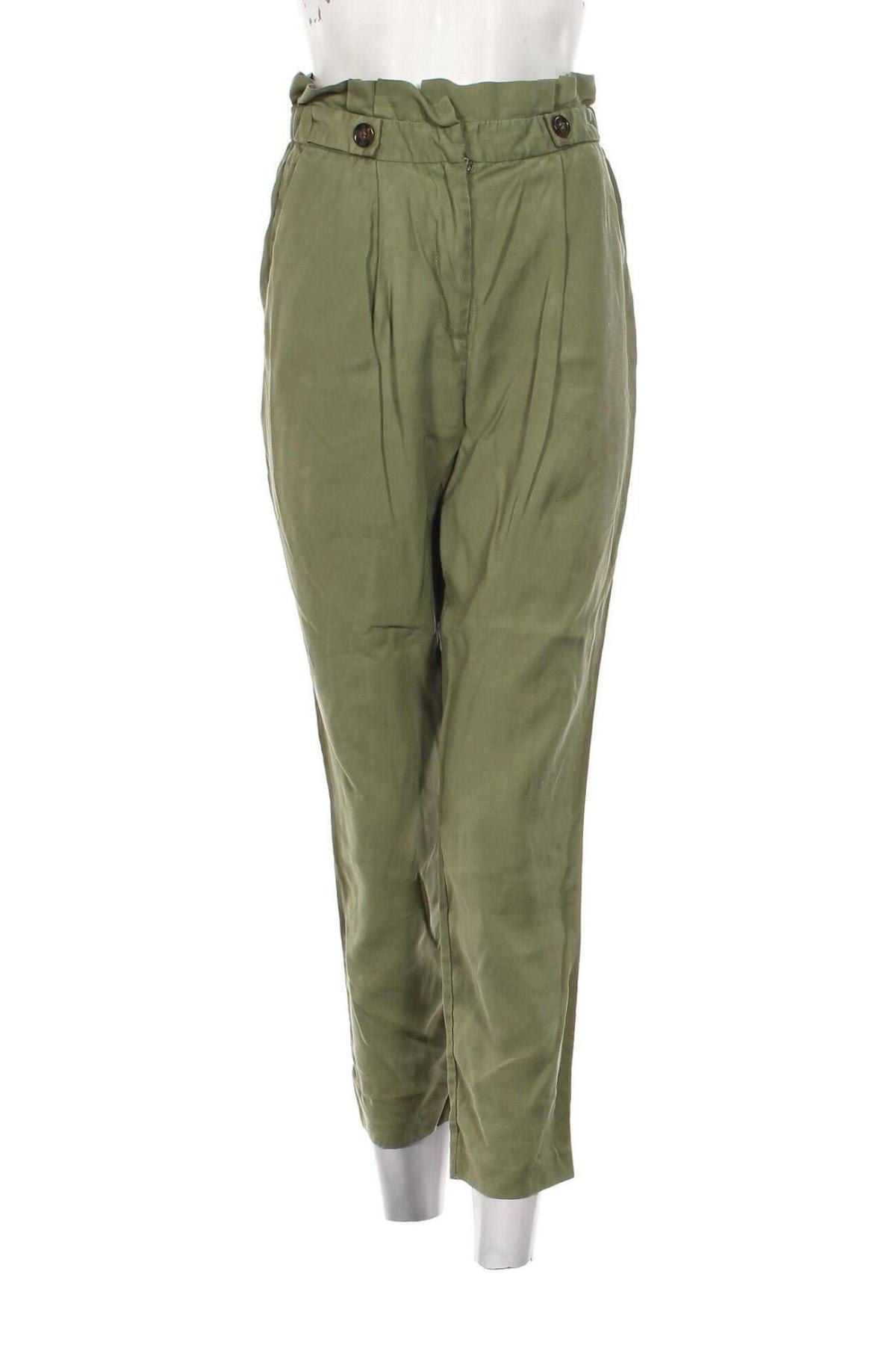 Pantaloni de femei Reserved, Mărime S, Culoare Verde, Preț 44,99 Lei