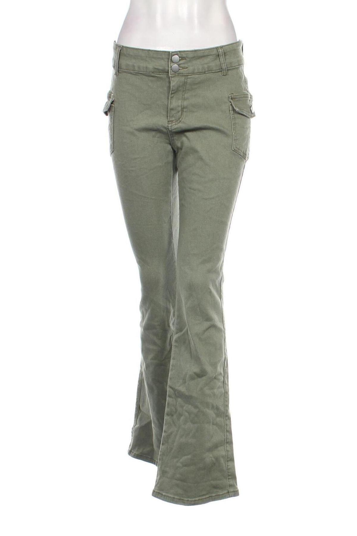 Pantaloni de femei SHEIN, Mărime L, Culoare Verde, Preț 43,99 Lei