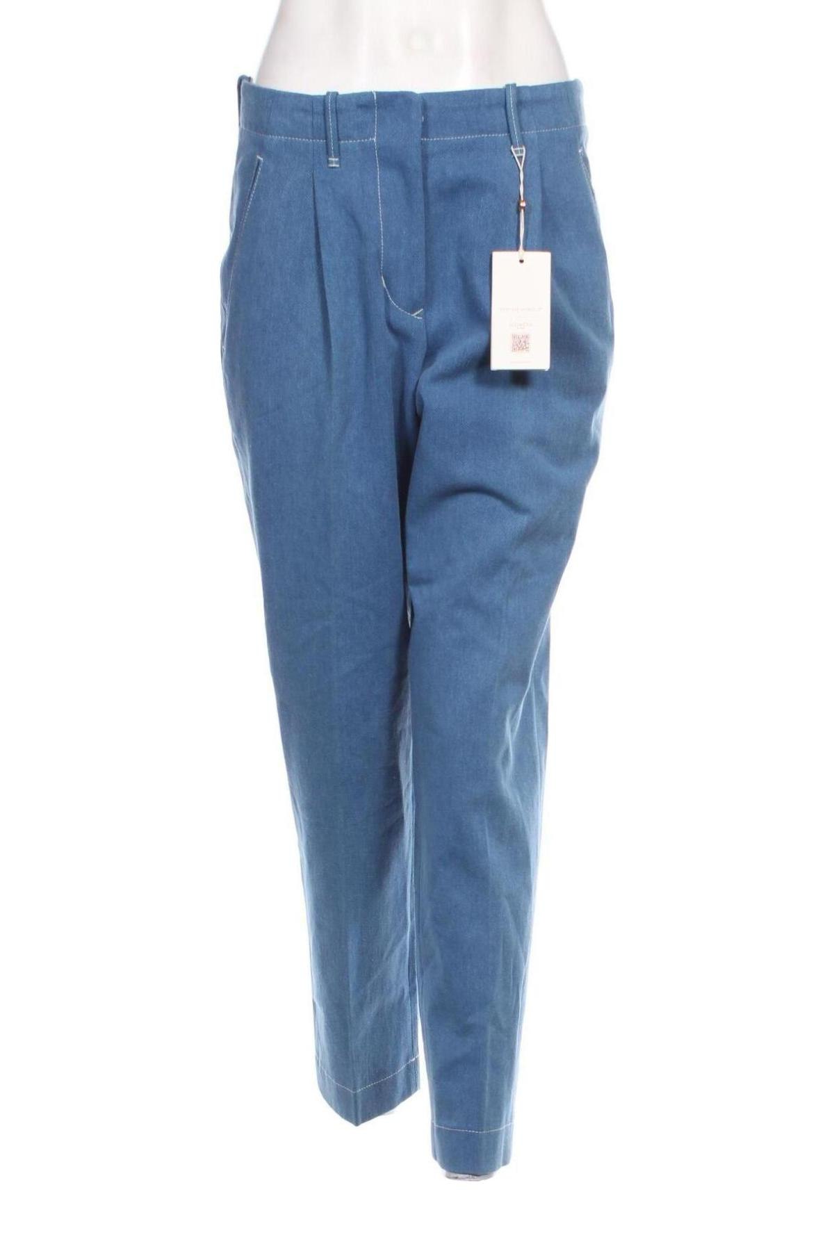 Pantaloni de femei SLOWEAR, Mărime M, Culoare Albastru, Preț 732,99 Lei