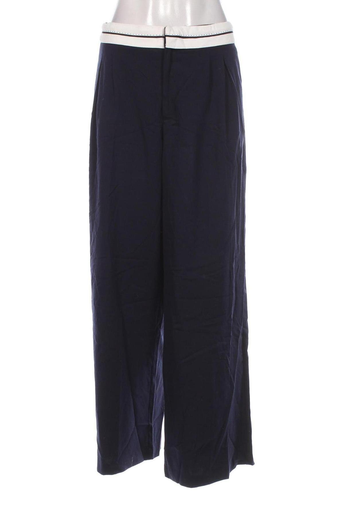 Pantaloni de femei Stradivarius, Mărime L, Culoare Albastru, Preț 95,99 Lei