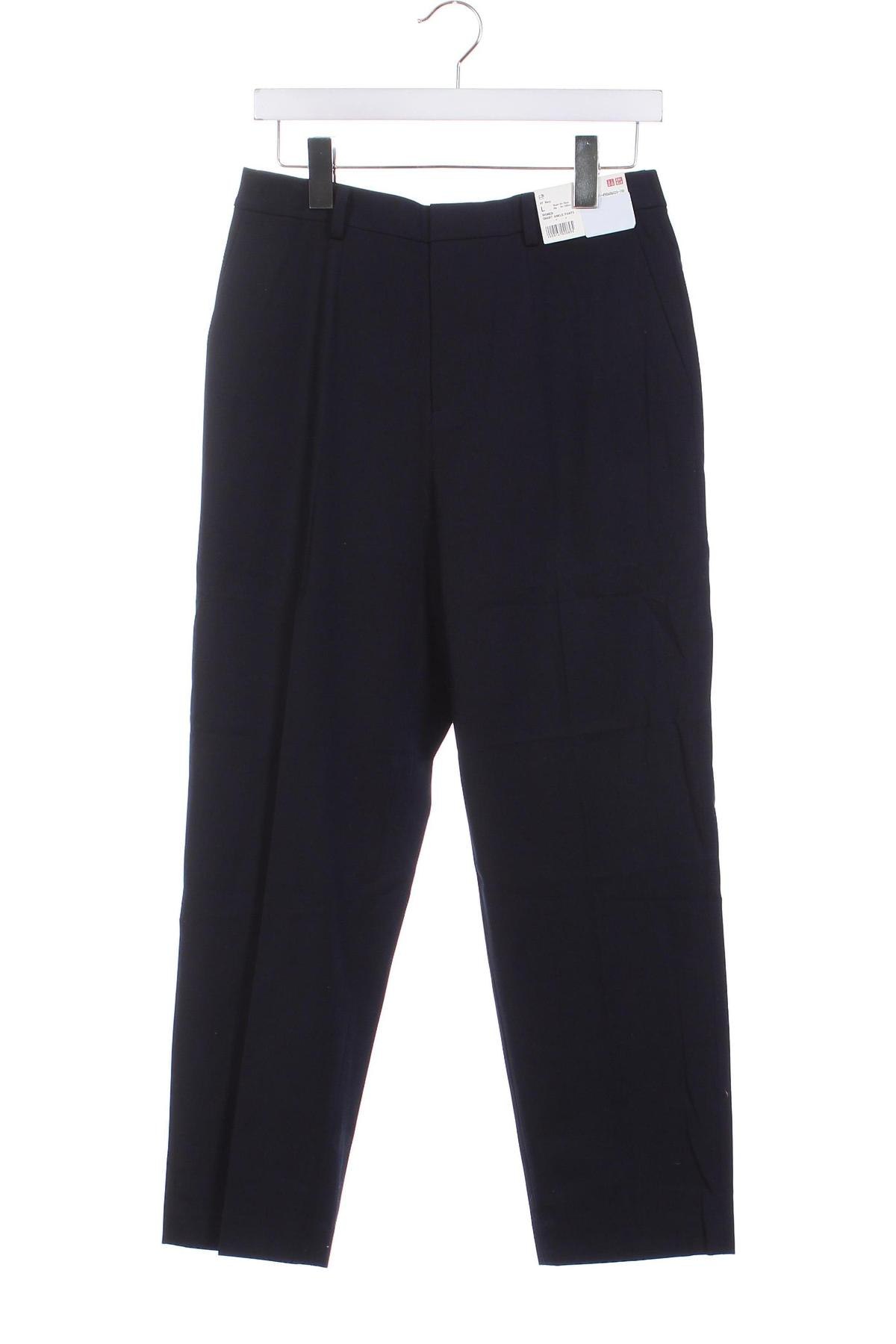 Pantaloni de femei Uniqlo, Mărime L, Culoare Albastru, Preț 153,99 Lei